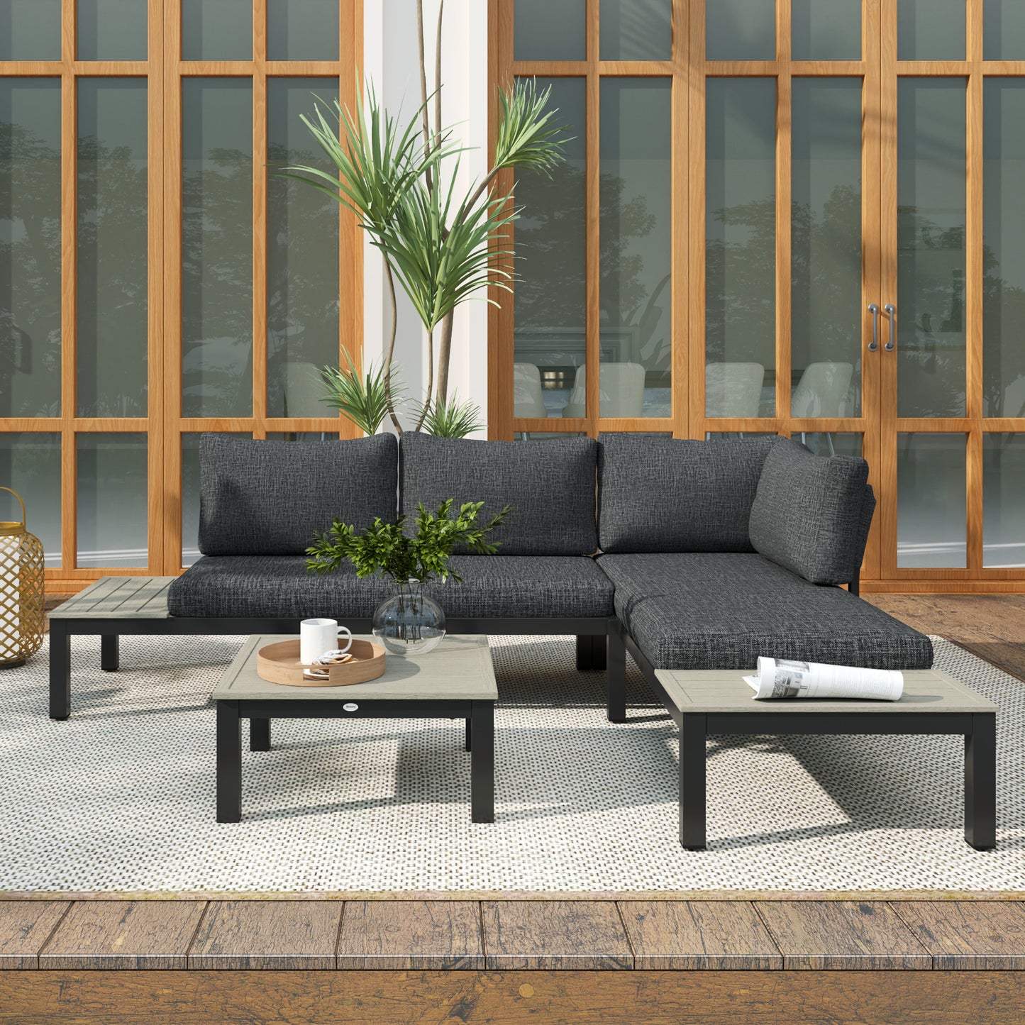 3 Pieces Garden Furniture Set