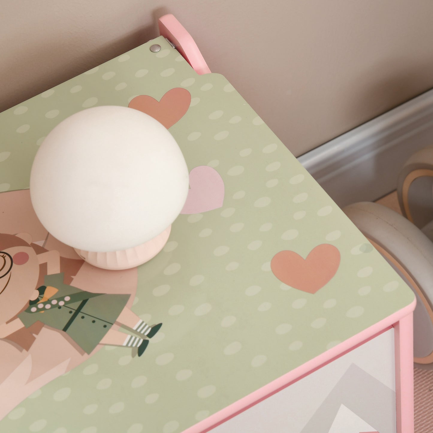 Kids Bedroom Furniture Set Includes Bed Frame, Toy Chest