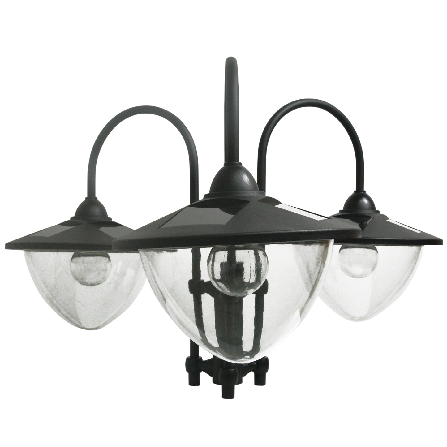 189cm 3-head Solar Lamp Post, Street Light with Planter