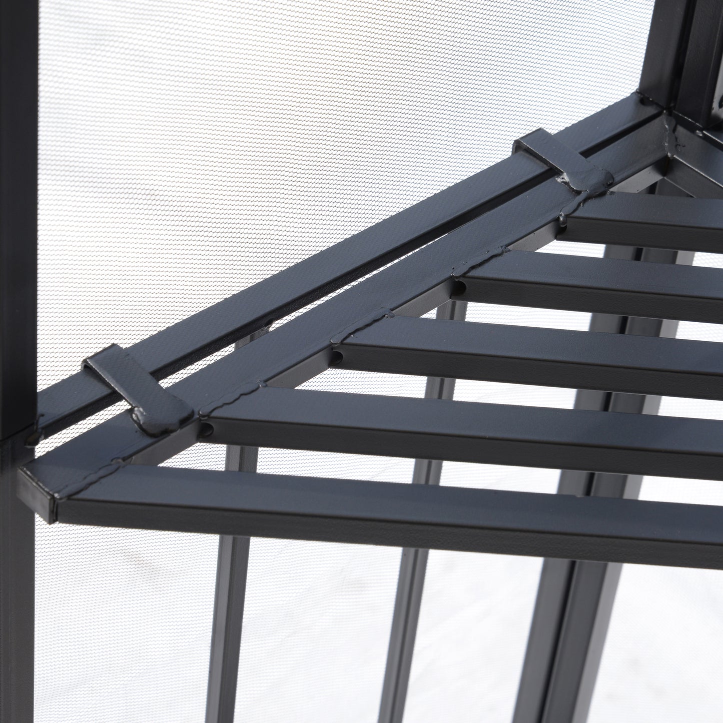 3(m) x 3(m) Garden Gazebo, Double Roof Outdoor Gazebo Canopy Shelter