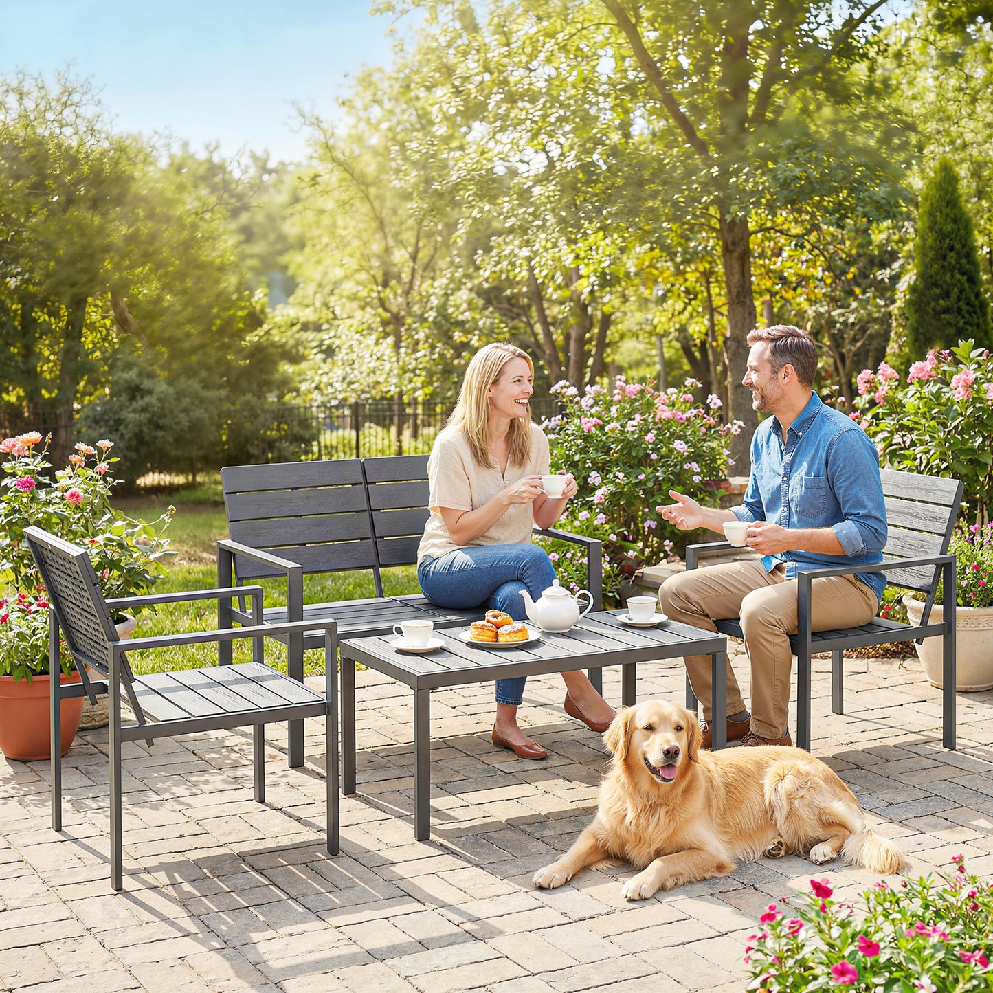 4 Piece Garden Furniture Set (1)