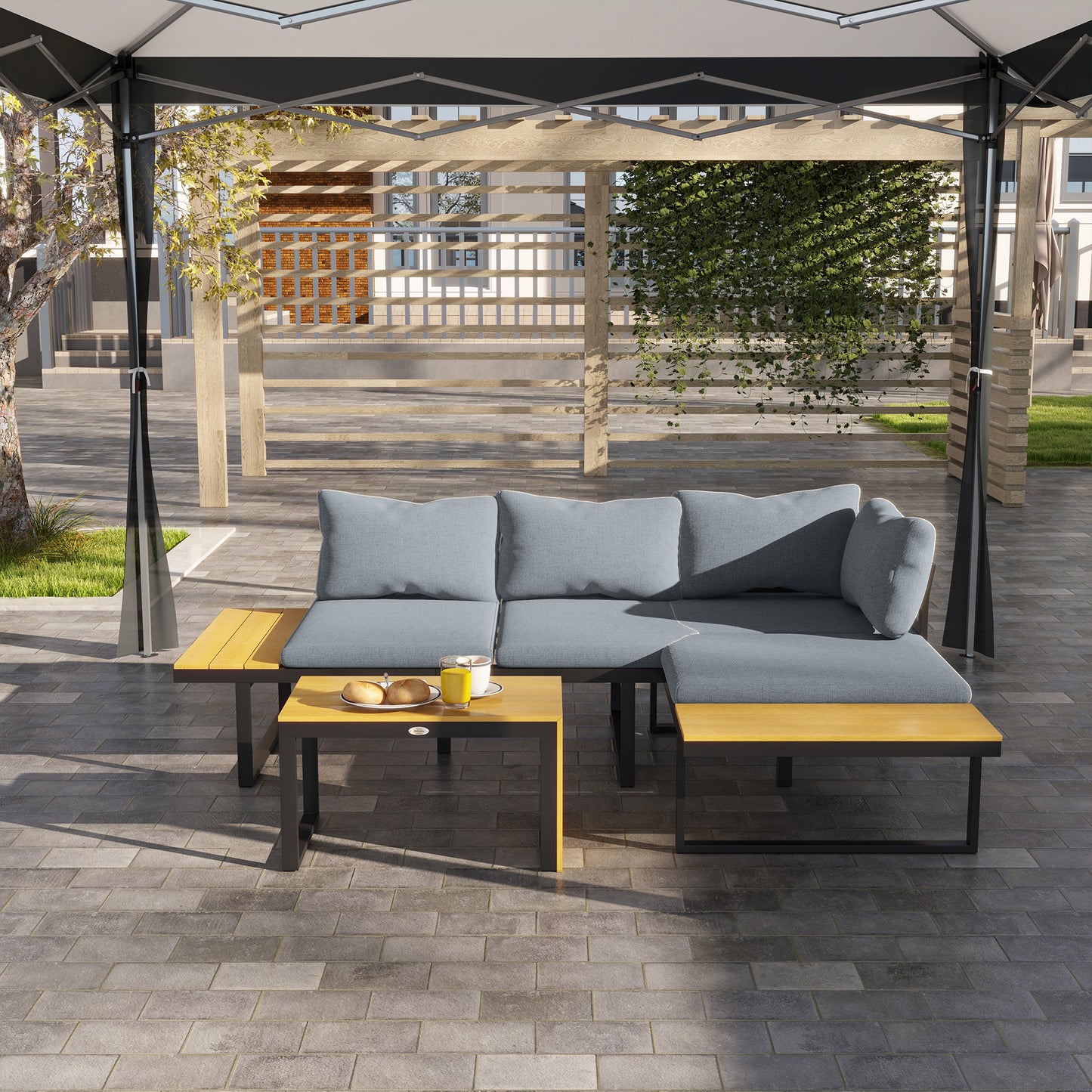 3 Pieces Patio Furniture Set