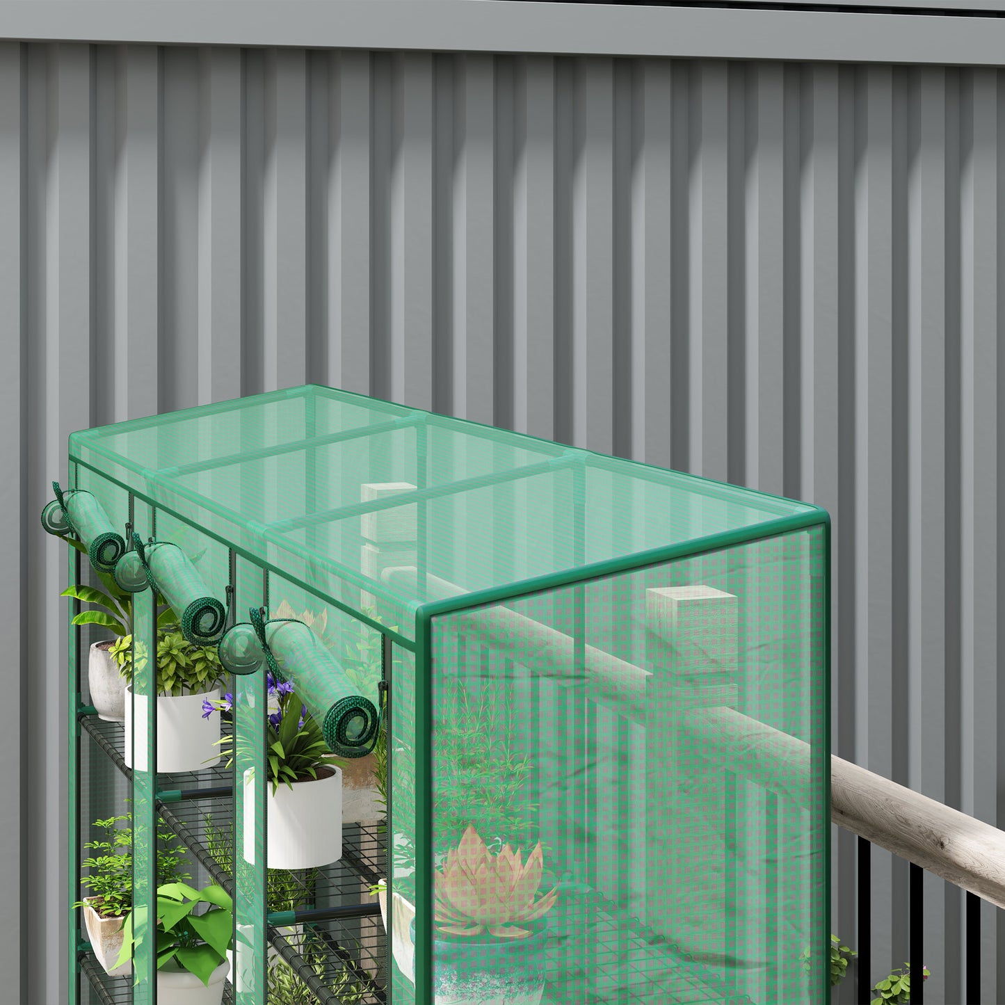 46 x 215cm Nine-Shelf Greenhouse