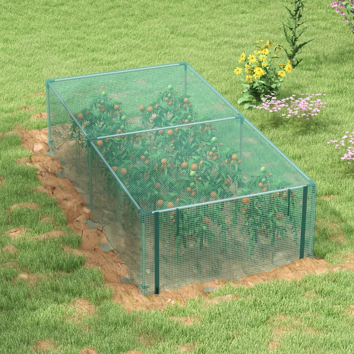8' x 4' Plant Protection Cage, with Door