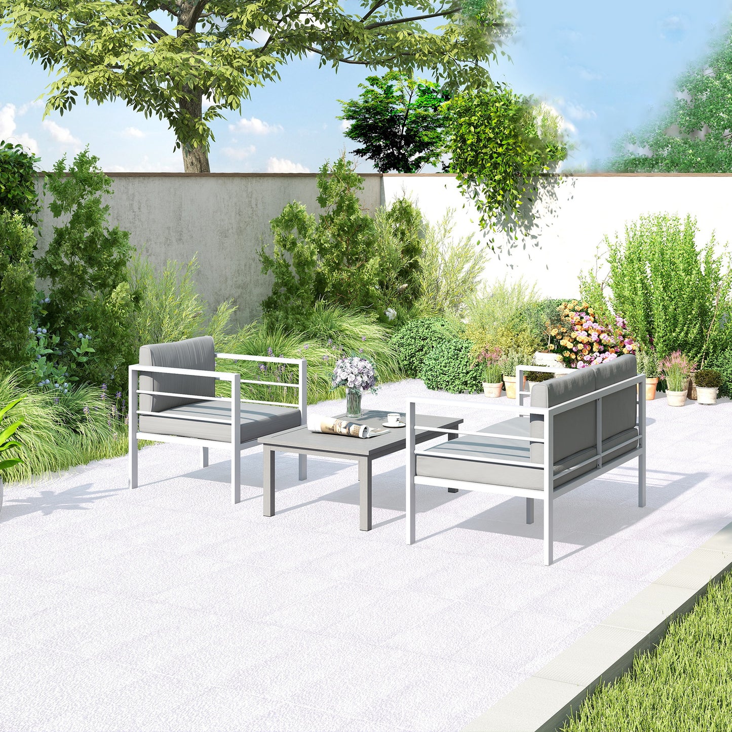 4 Piece Garden Furniture Set