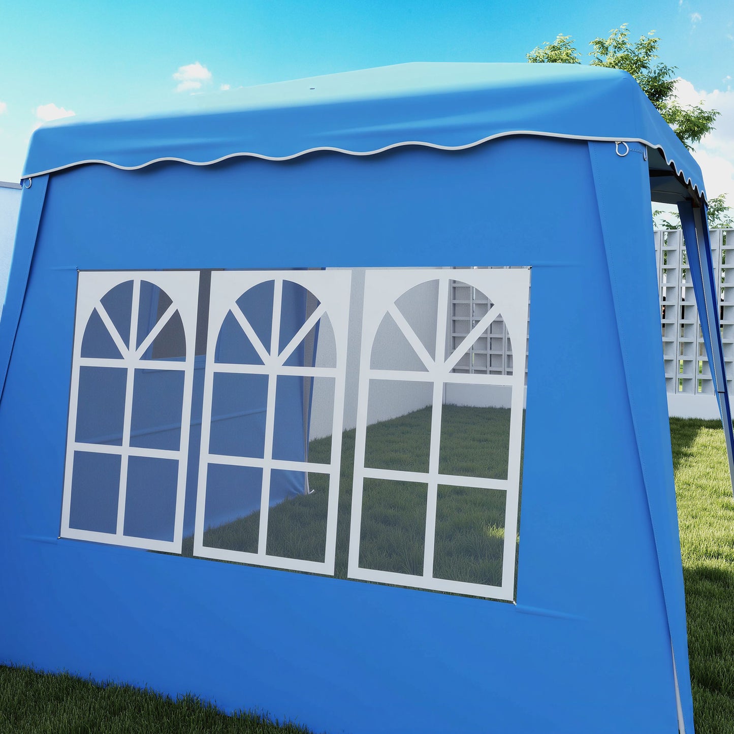 2.4 x 2.4m Two Wall Pop Up Gazebo