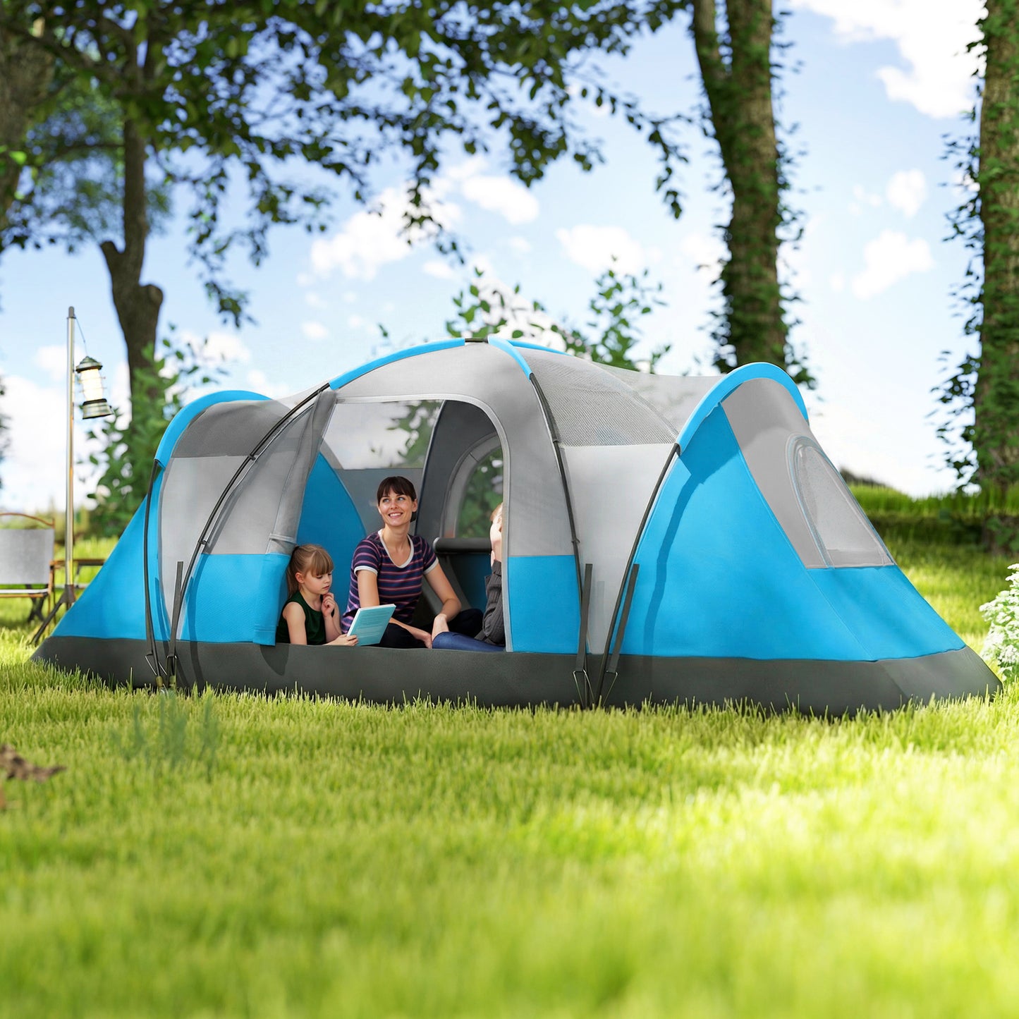 5-6 Man Camping Tent, Tunnel Tent