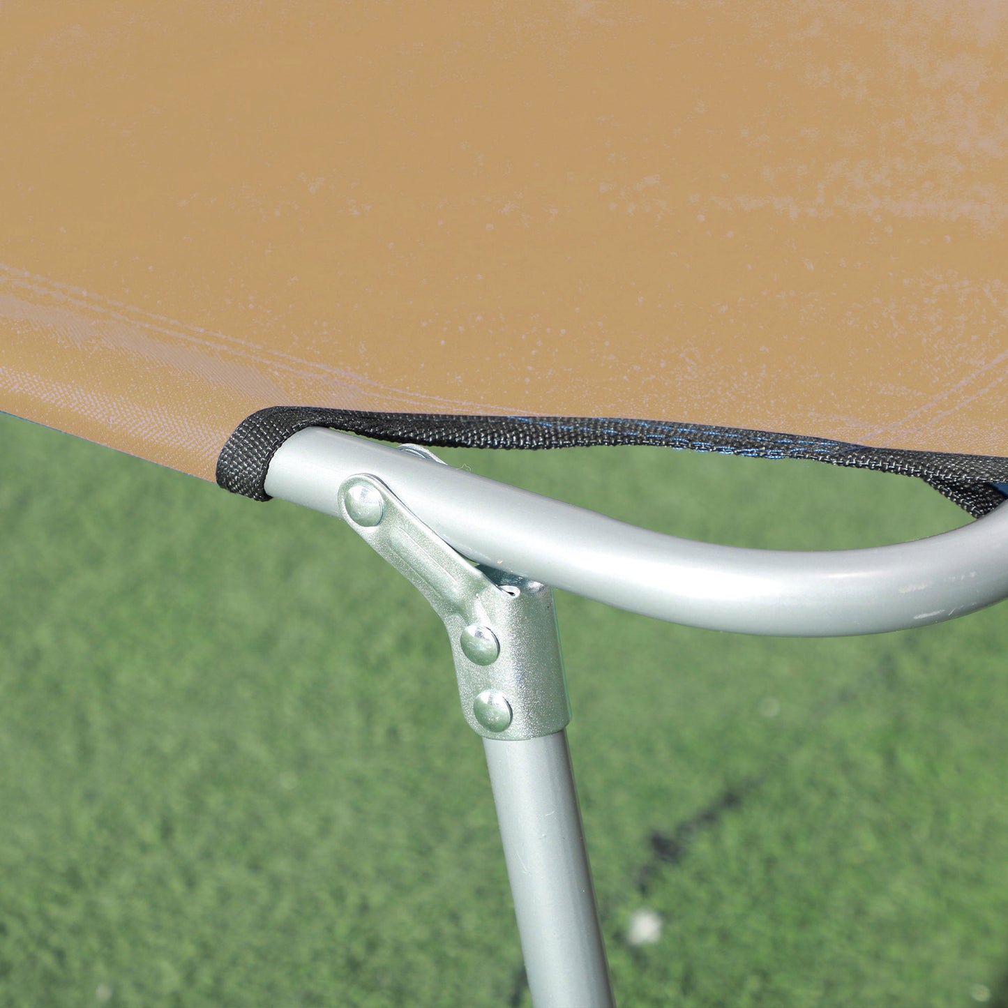 Sun Lounger, with Adjustable Face Canopy