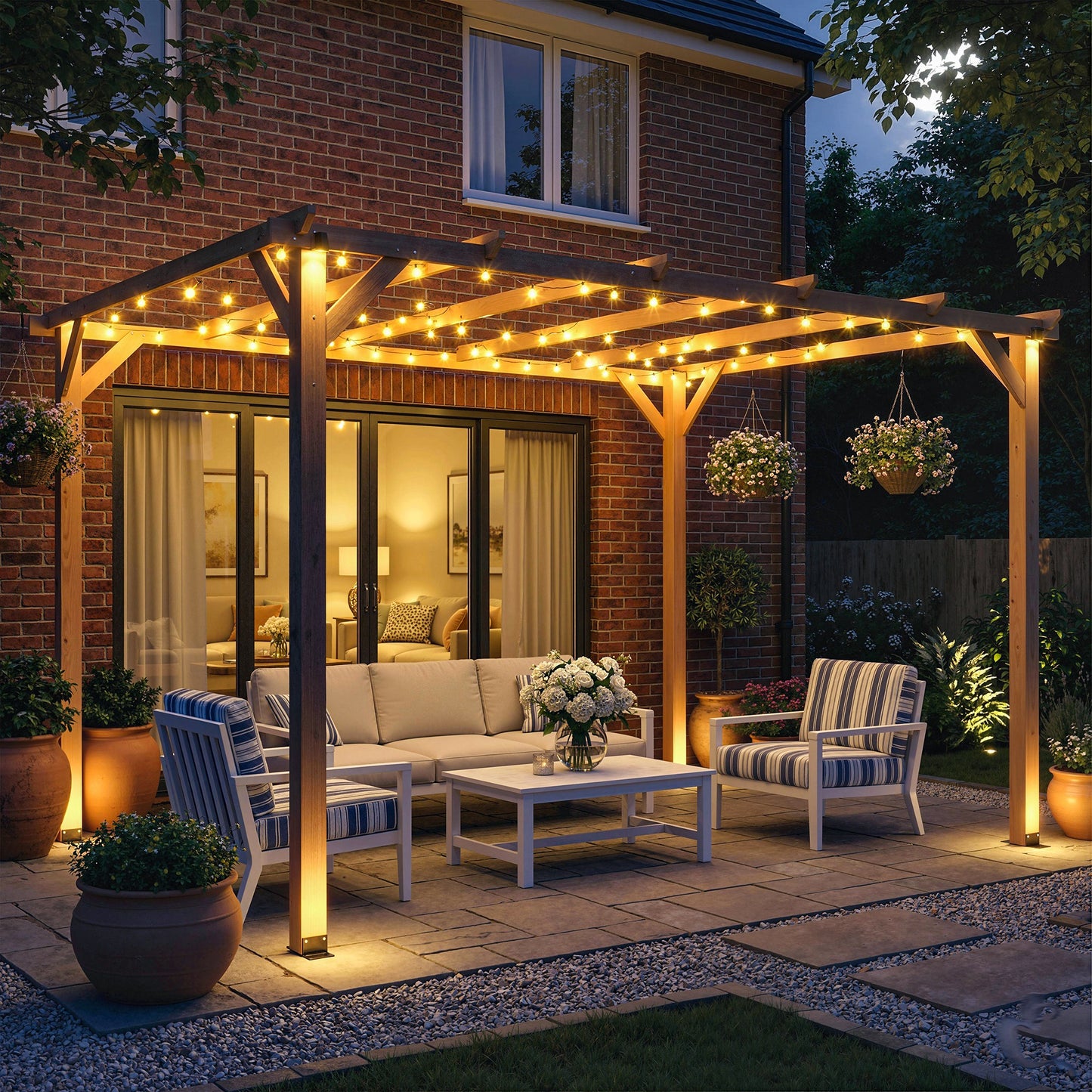 4 x 3 m Wooden Pergola Kit