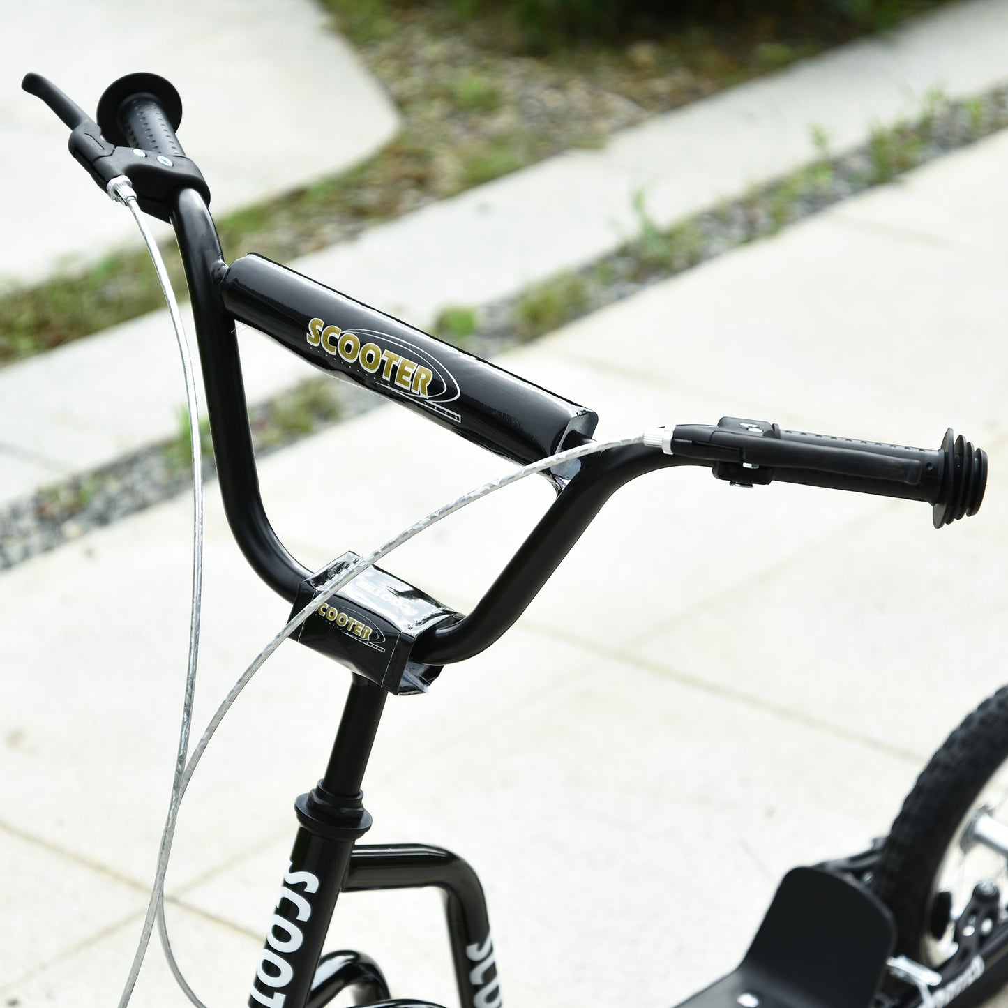 Teen Kick Scooter with Adjustable Handlebar, Inflatable Wheels