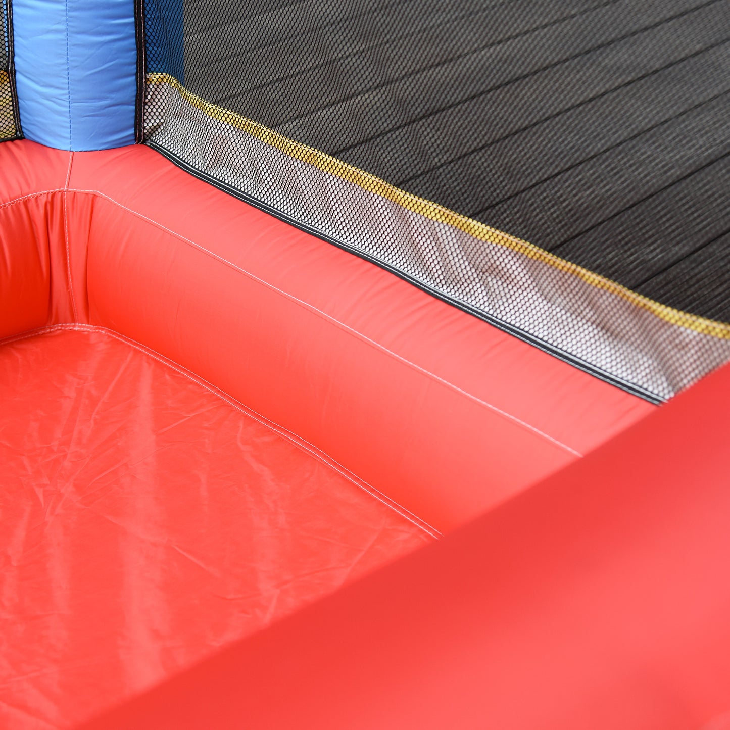 Kids Bounce Castle Inflatable Trampoline Slide Pool Basket