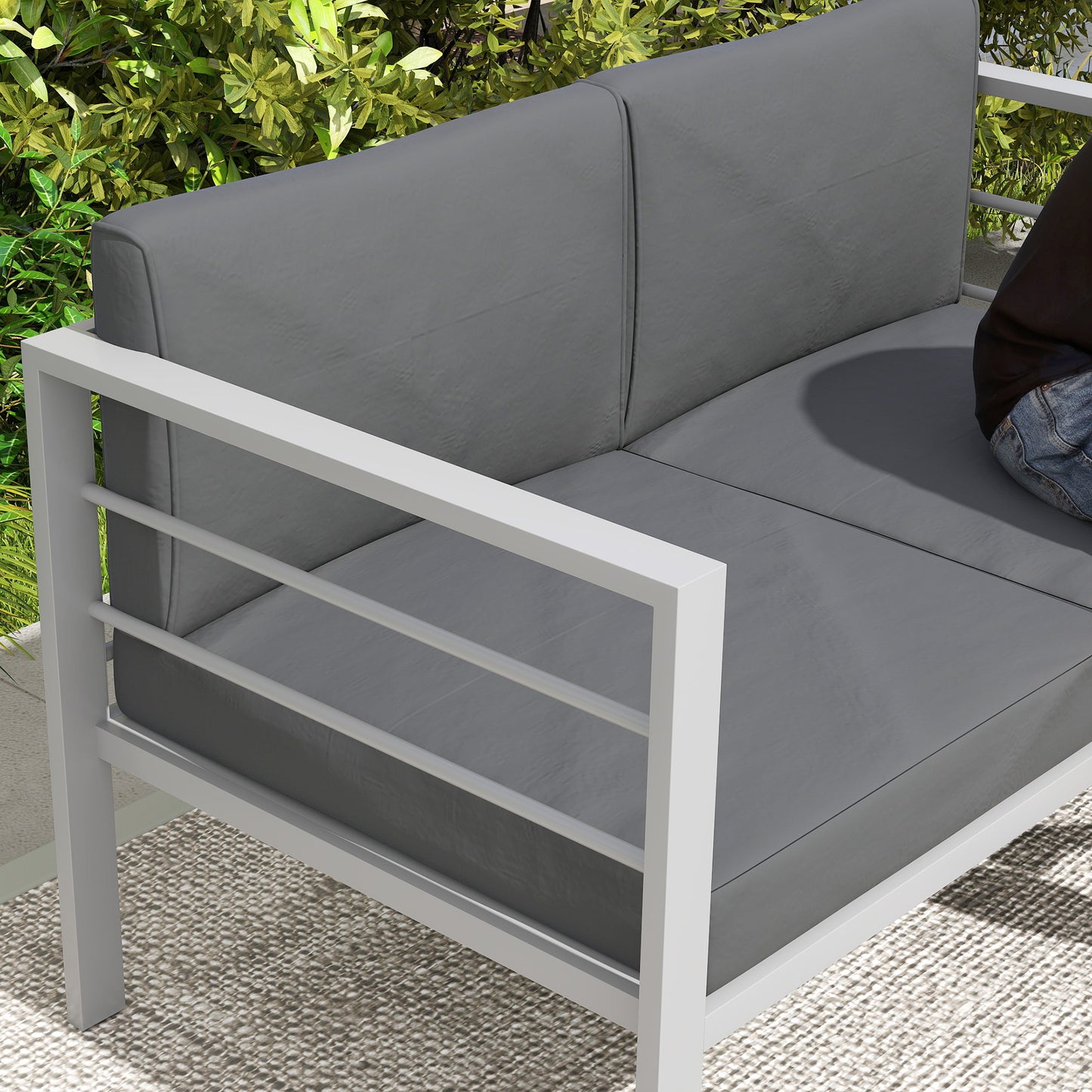 Two-Seater Aluminium Garden Sofa