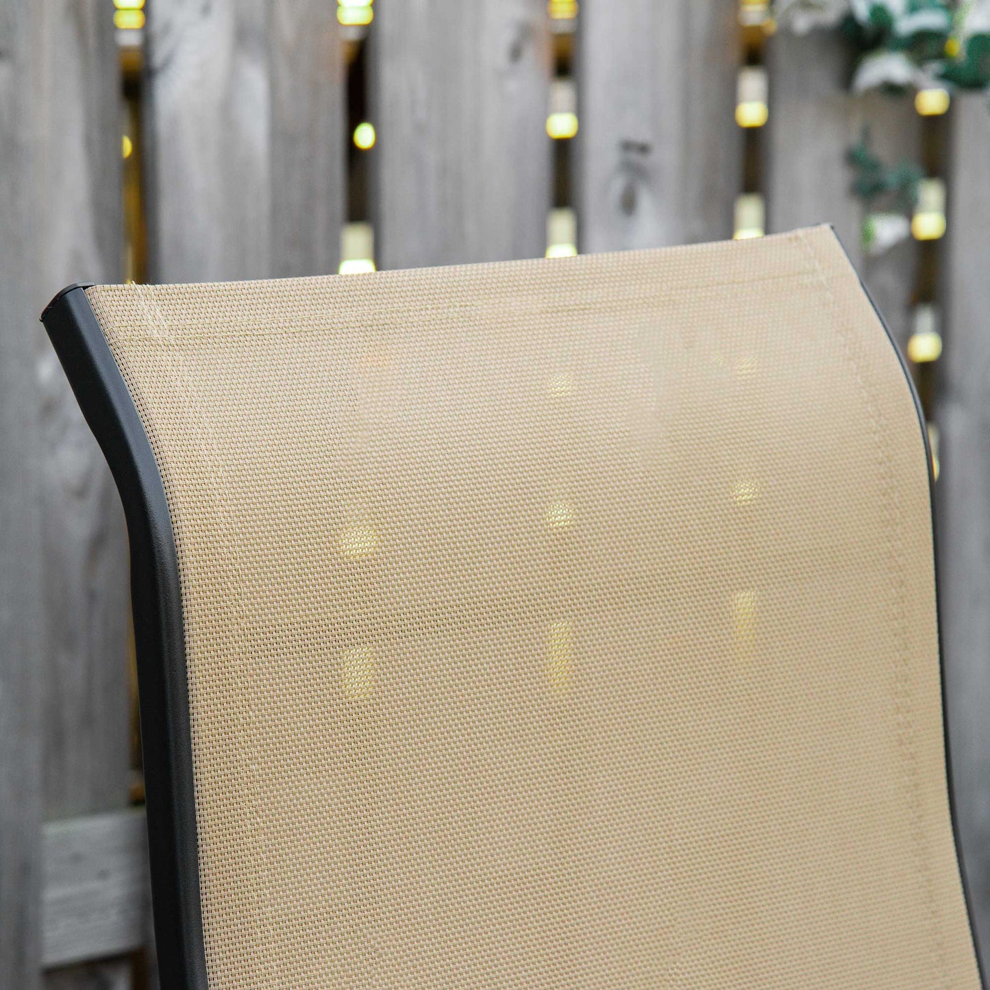 Outdoor Set of 2 Outdoor Sun Lounger 10-Position Adjustable