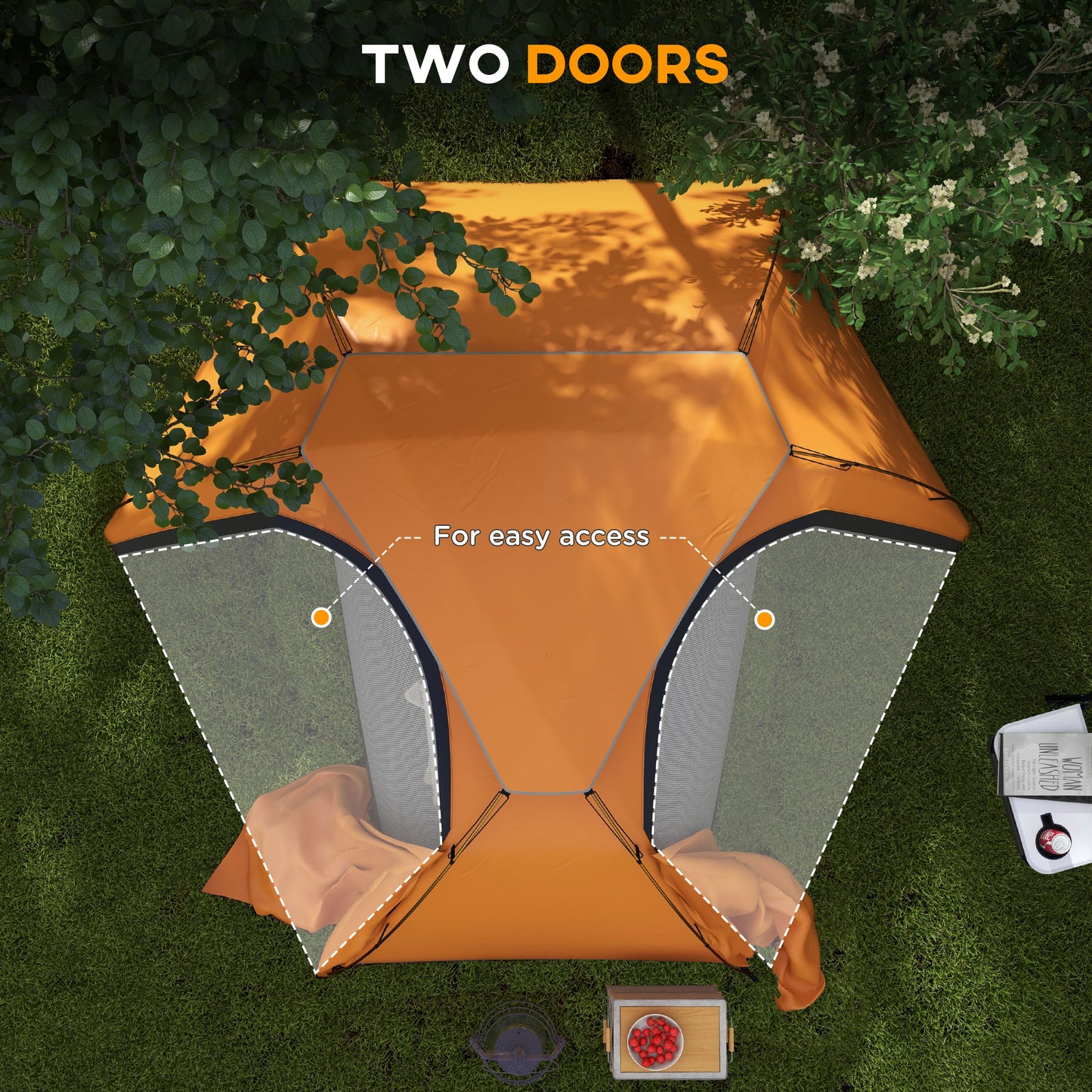 Camping Tent with Self Inflatable Mattress