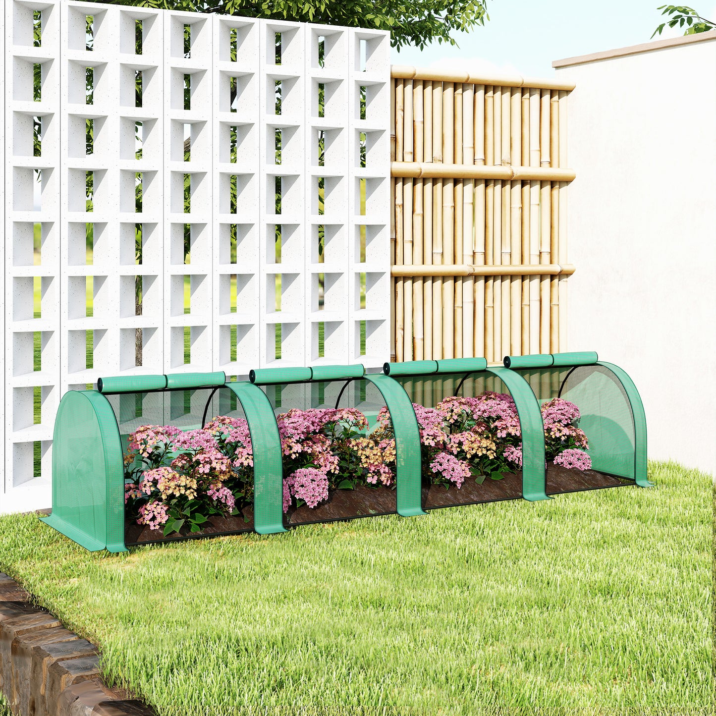 395 x 100 cm Low Tunnel Greenhouse