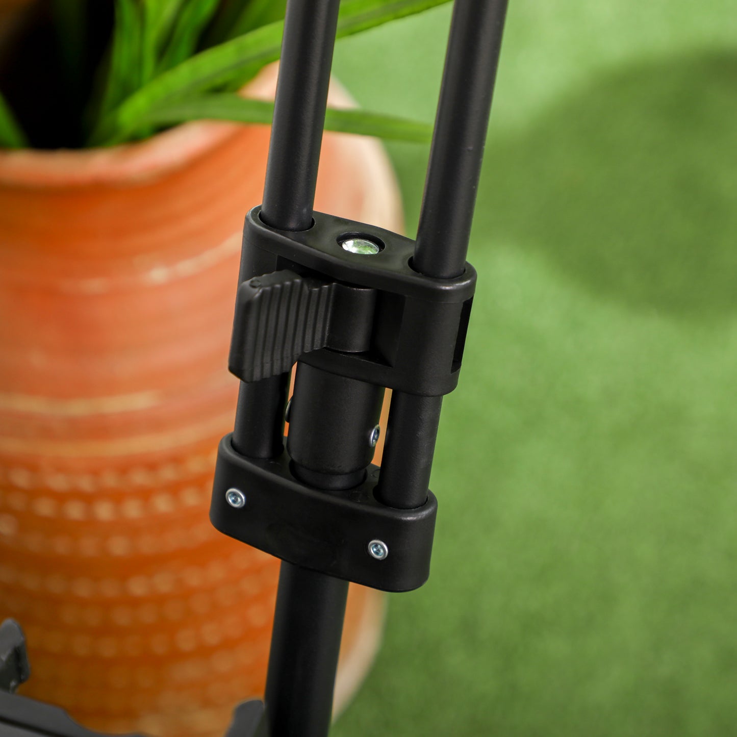 95L Folding Steel Frame Garden Trolley, with Handle