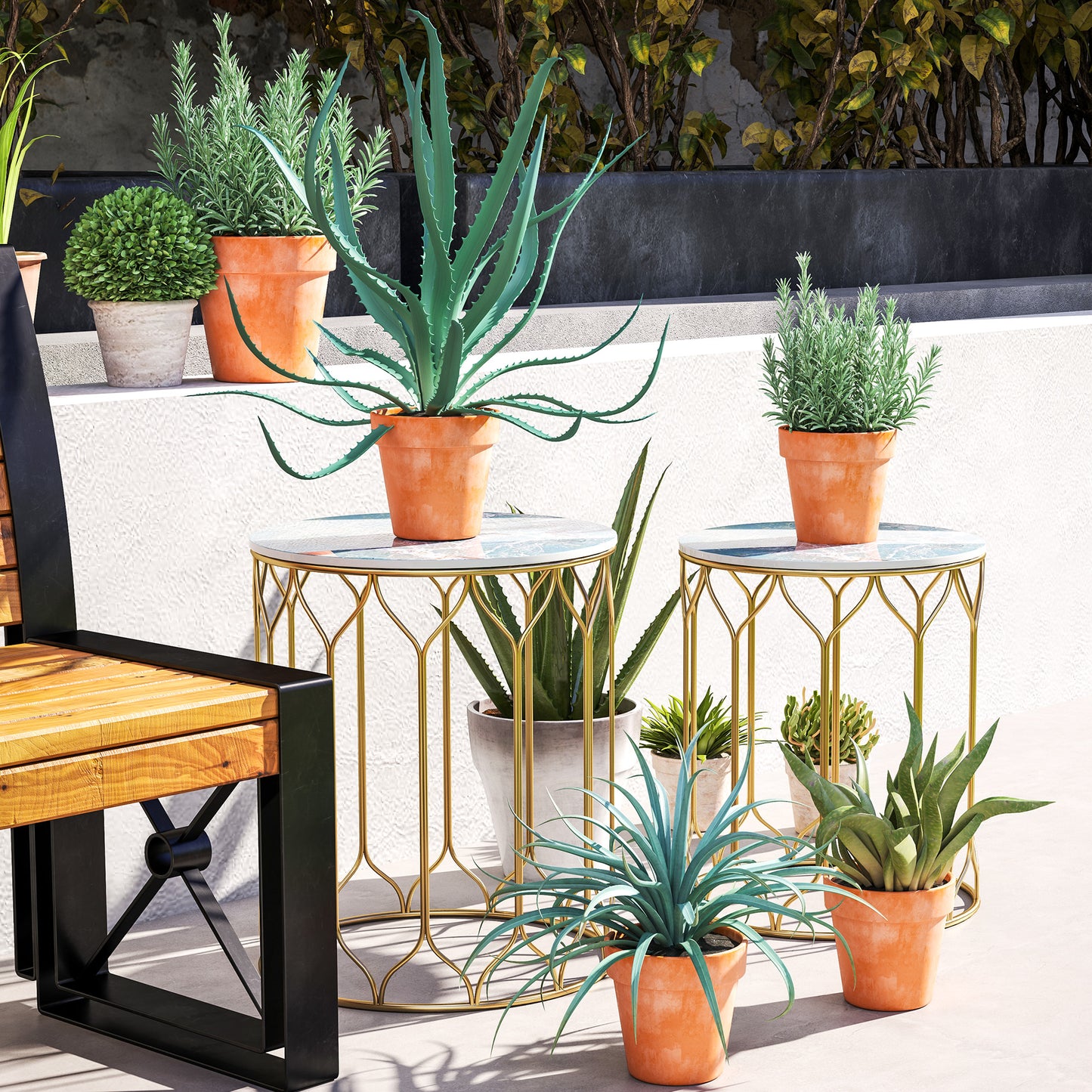 Round Coffee Table Set of 2