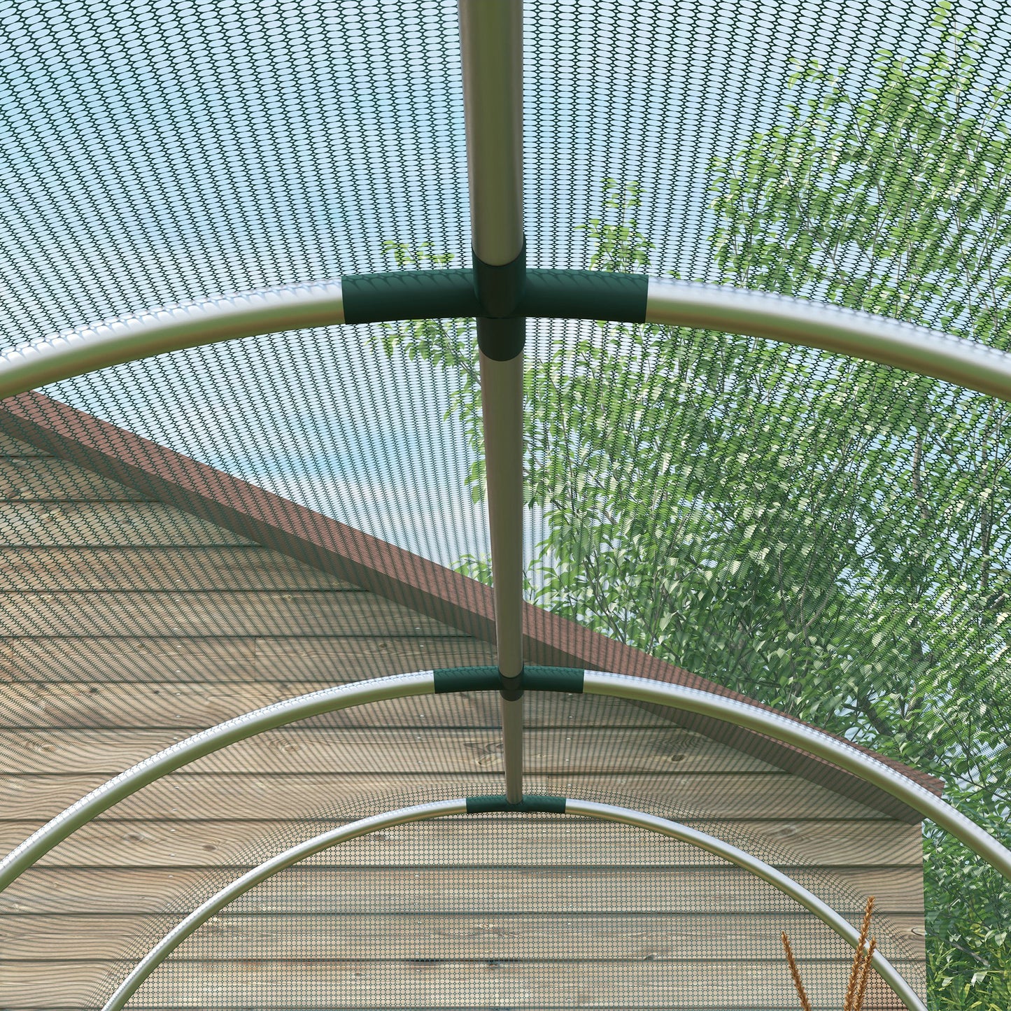 360 x 120cm Galvanised Steel Fruit Cage