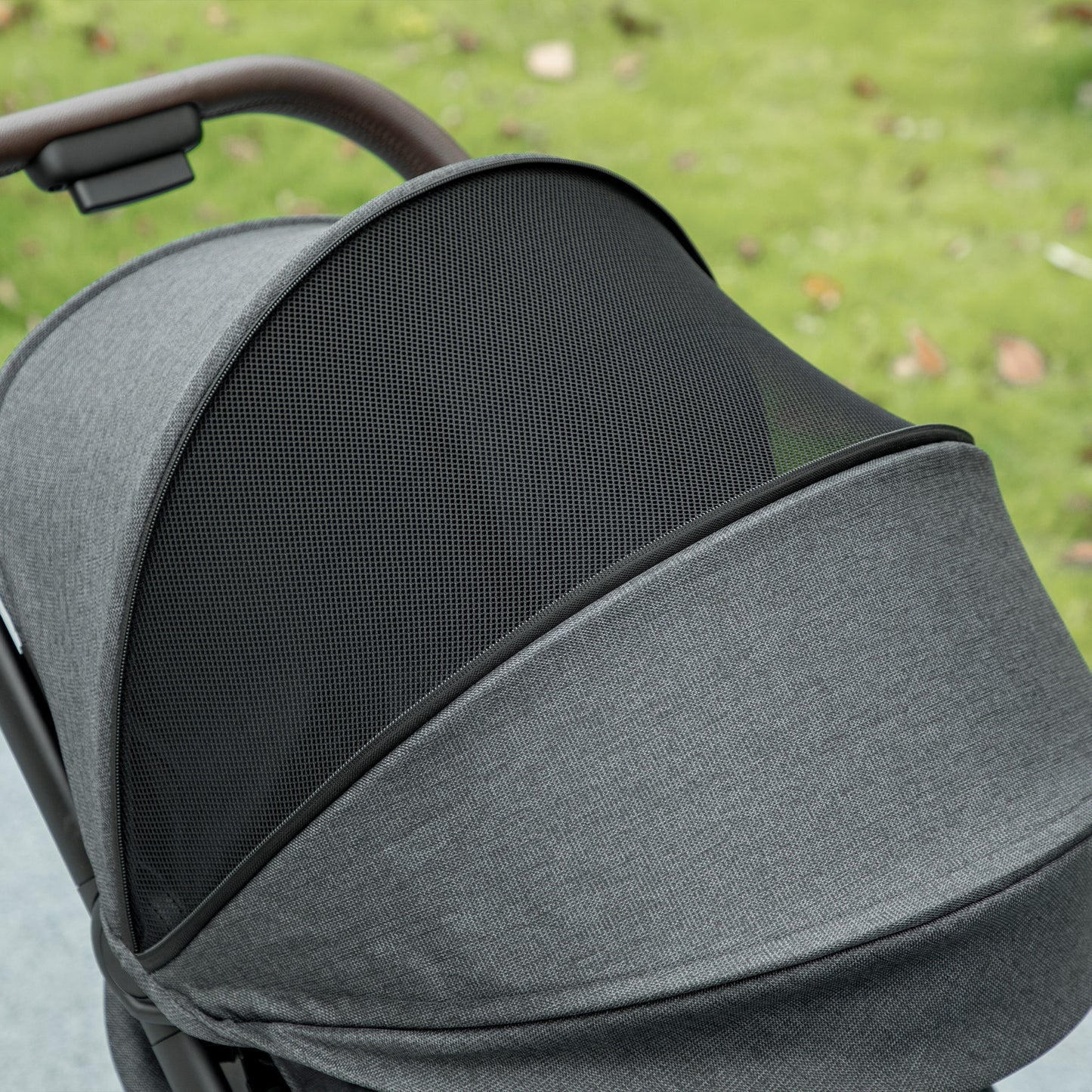Foldable Baby Stroller with Adjustable Seat, 5-Point Harness, Canopy