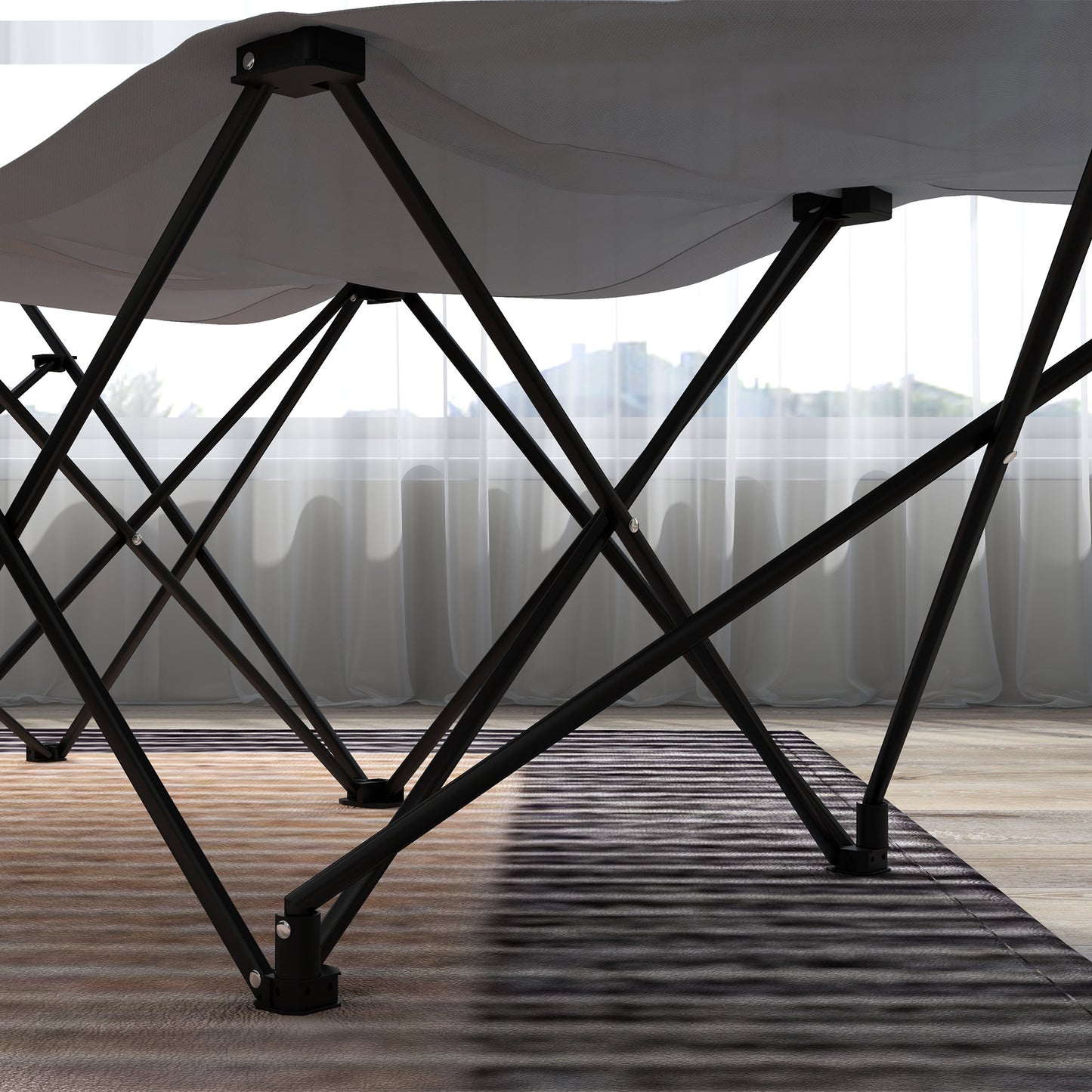 Camping Bed for Adults, Single Folding Camp Bed