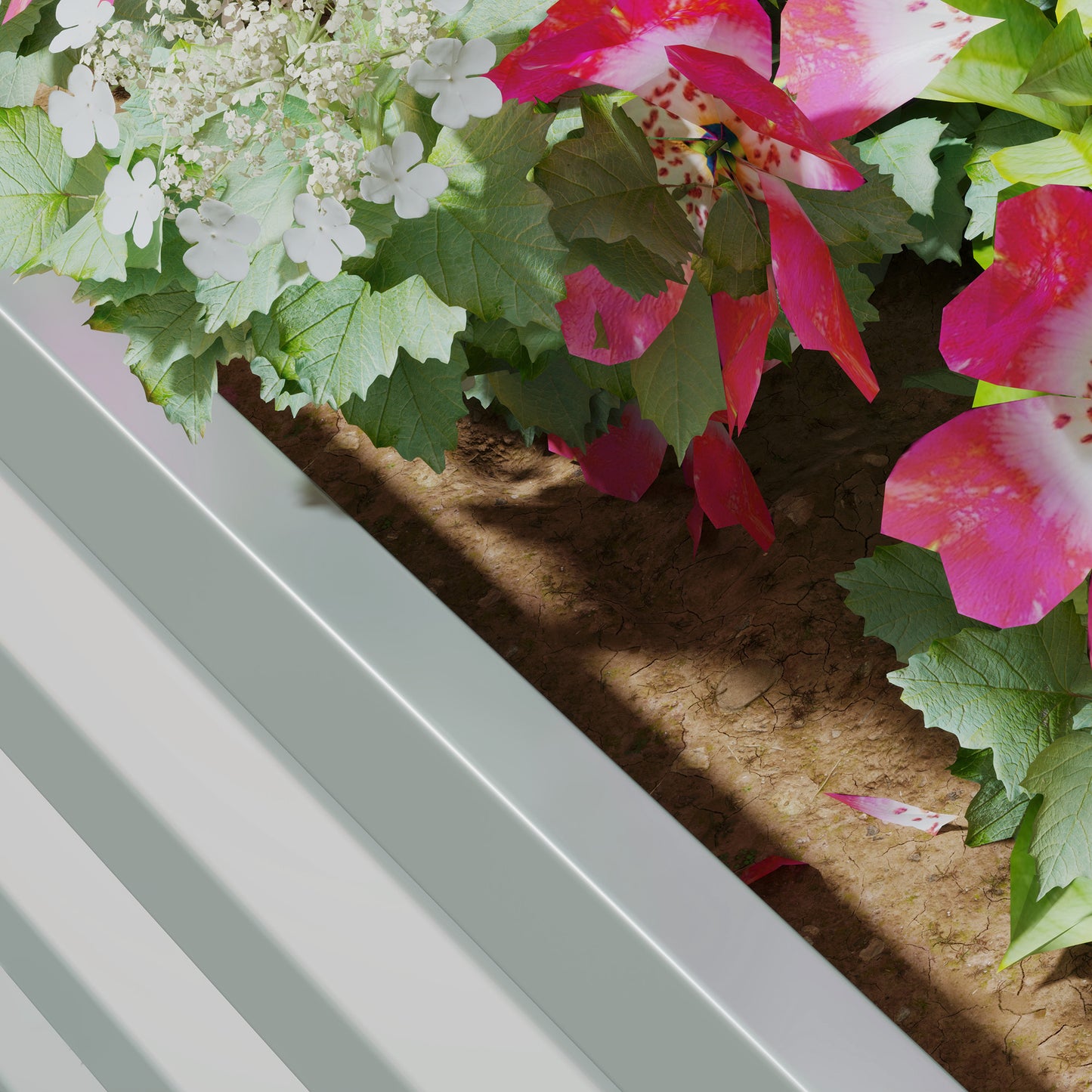 Set of Two 60 x 60cm Steel Planter Boxes