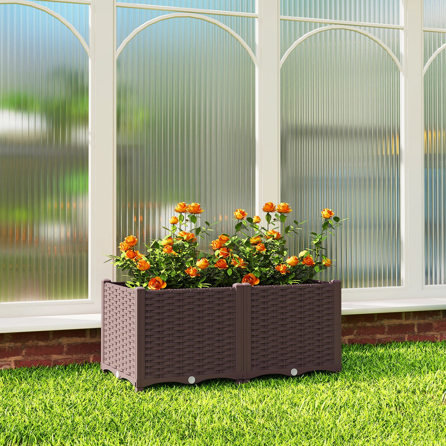 Plastic Raised Garden Bed with Legs