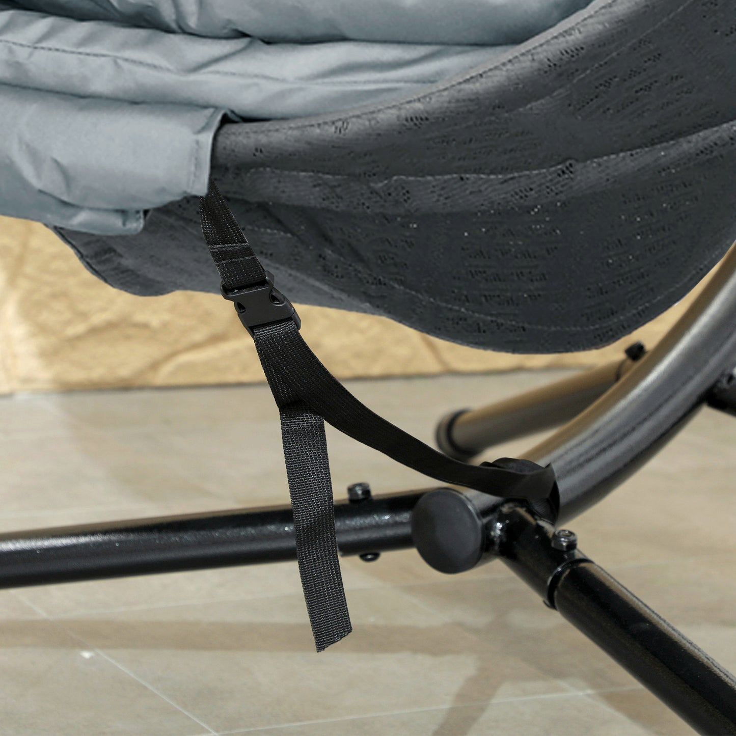Round Egg Basket Chair, with Steel Stand