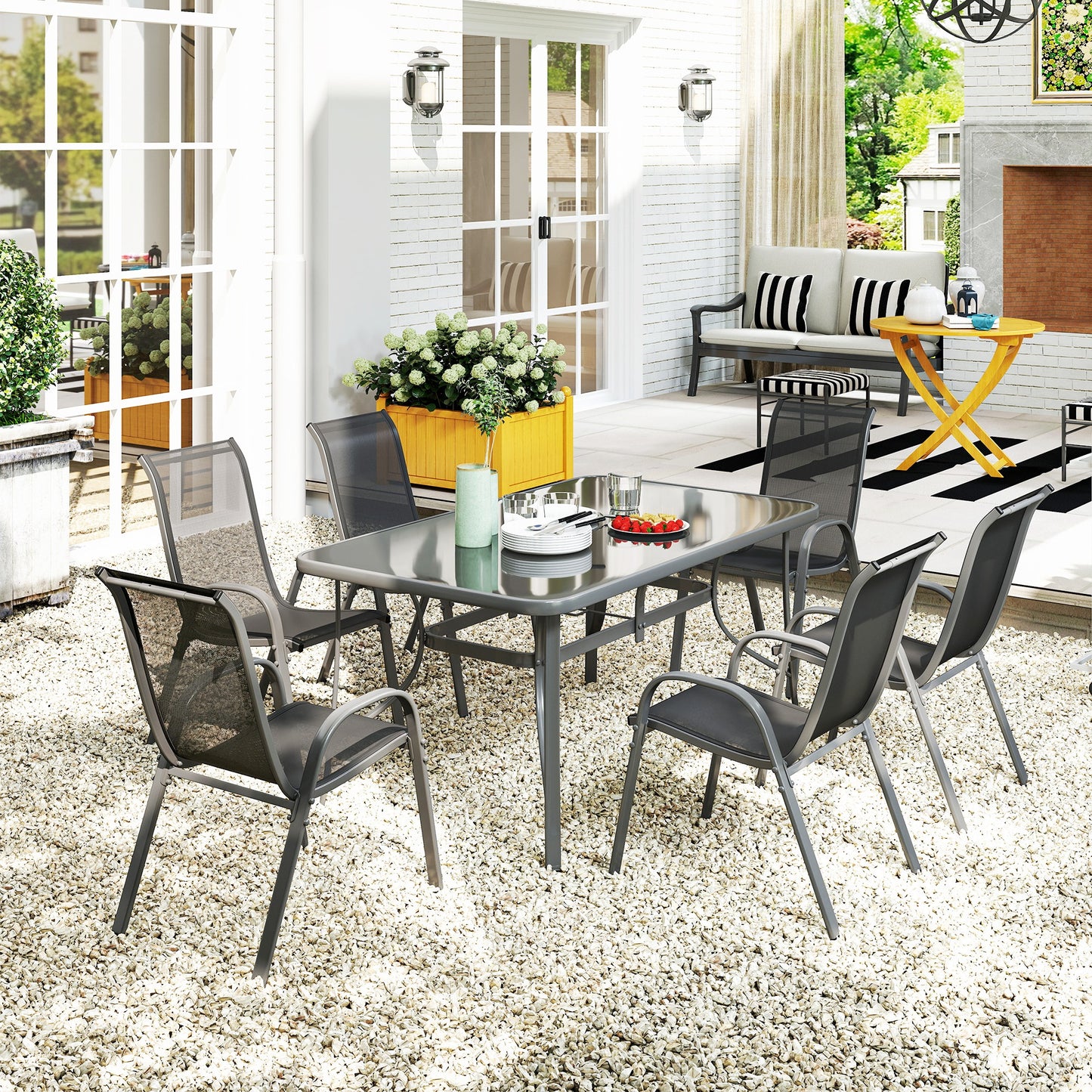 Seven-Piece Outdoor Dining Set