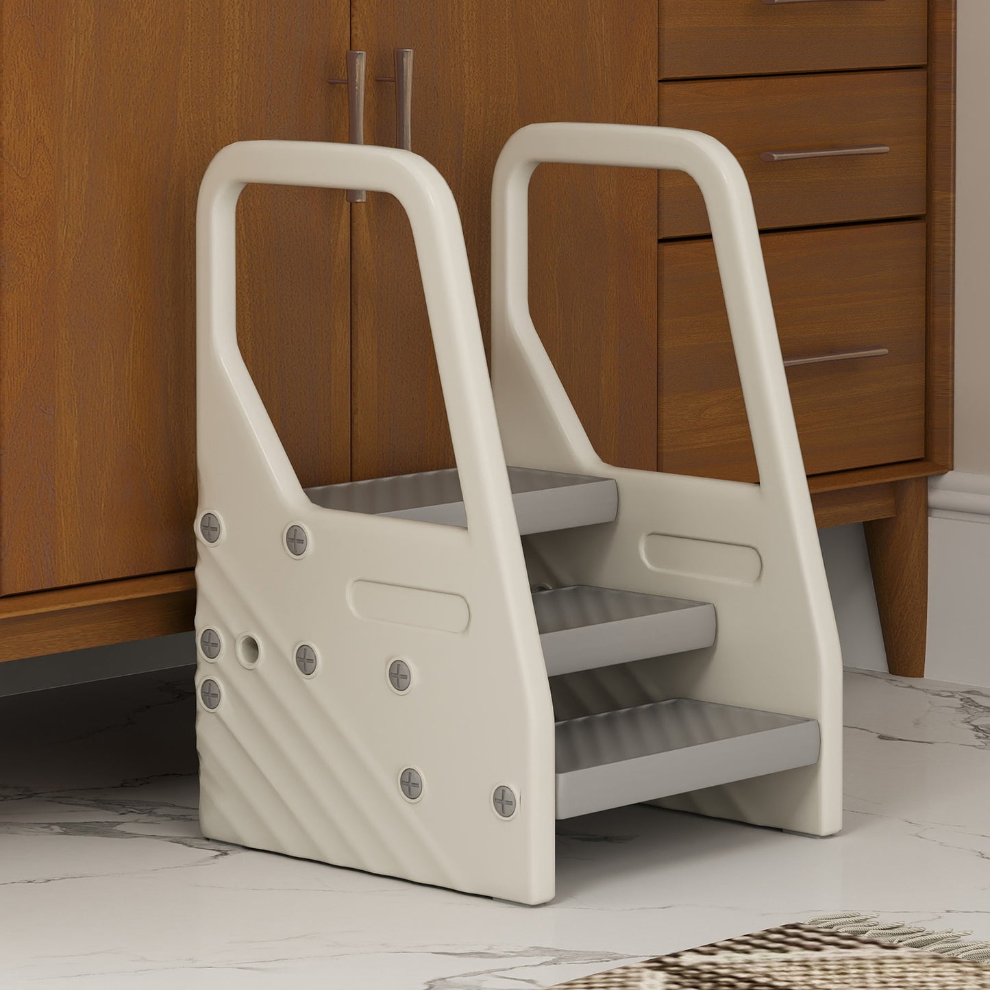 Adjustable 3 Step Toddler Tower with Handles
