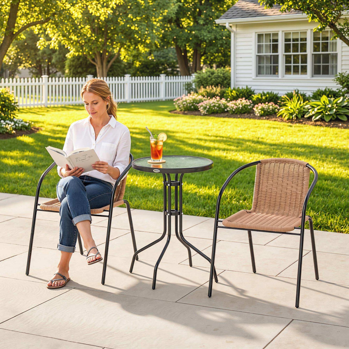 3 Pieces Rattan Bistro Set (4)