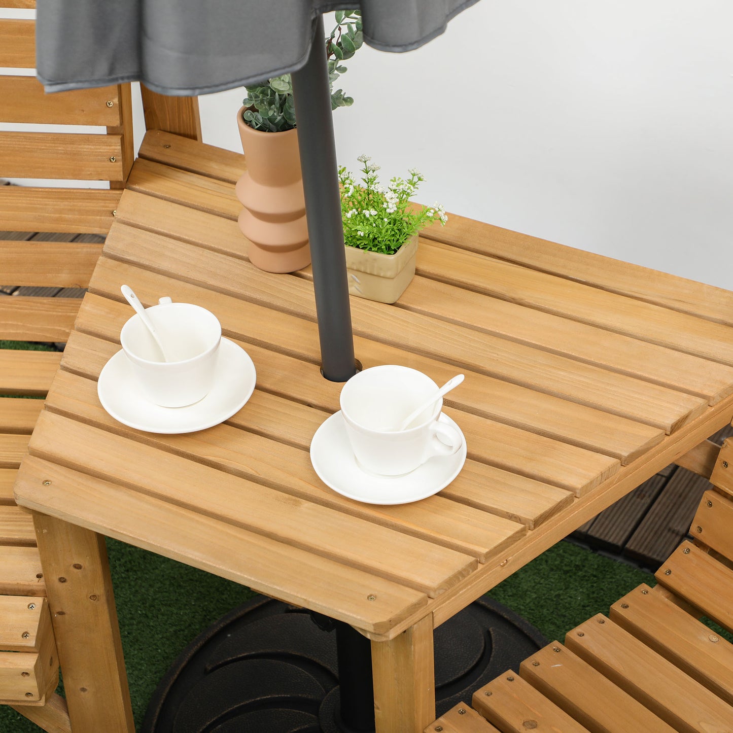 Wooden Garden Love Seat, 2 Seater Jack & Jill Companion Seat