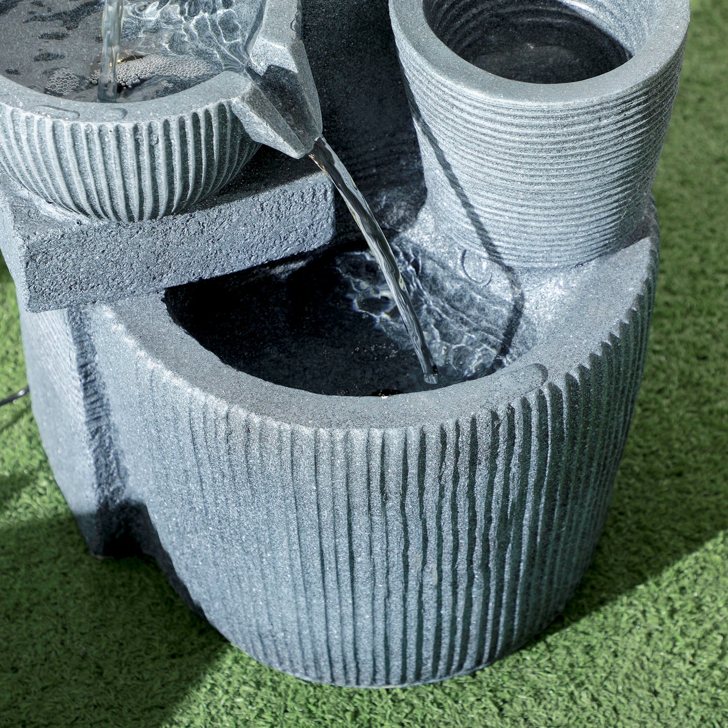 Solar Powered Outdoor Water Fountain