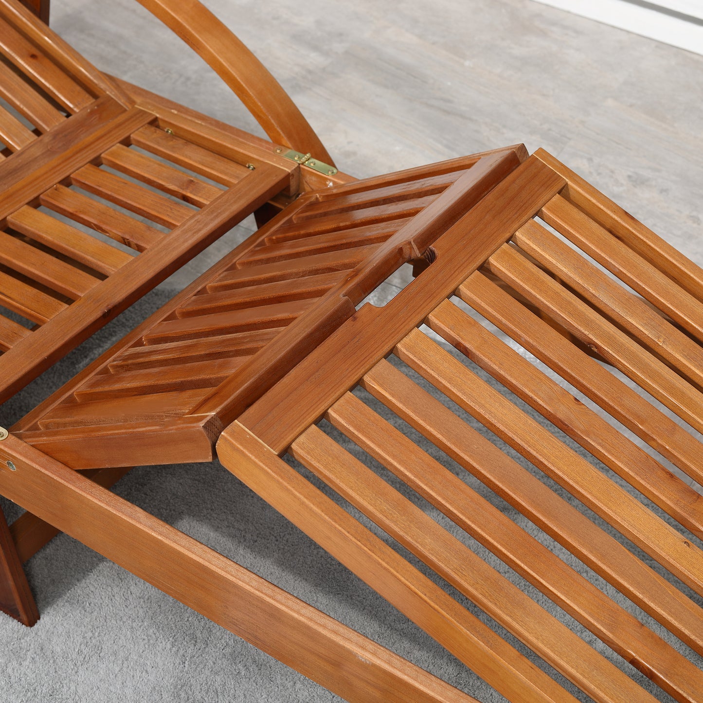 Folding Wooden Sun Lounger