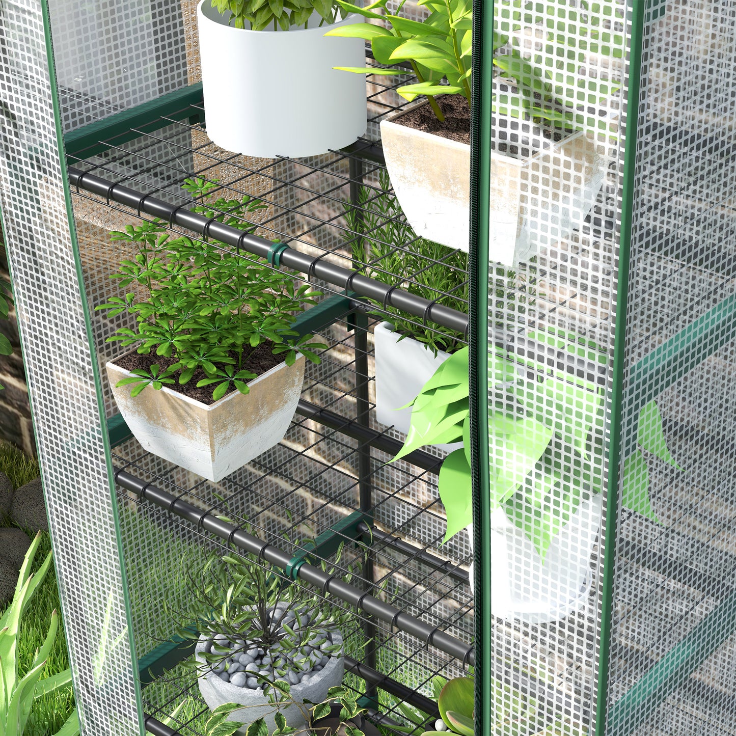 193cm Five Shelf Mini Greenhouse