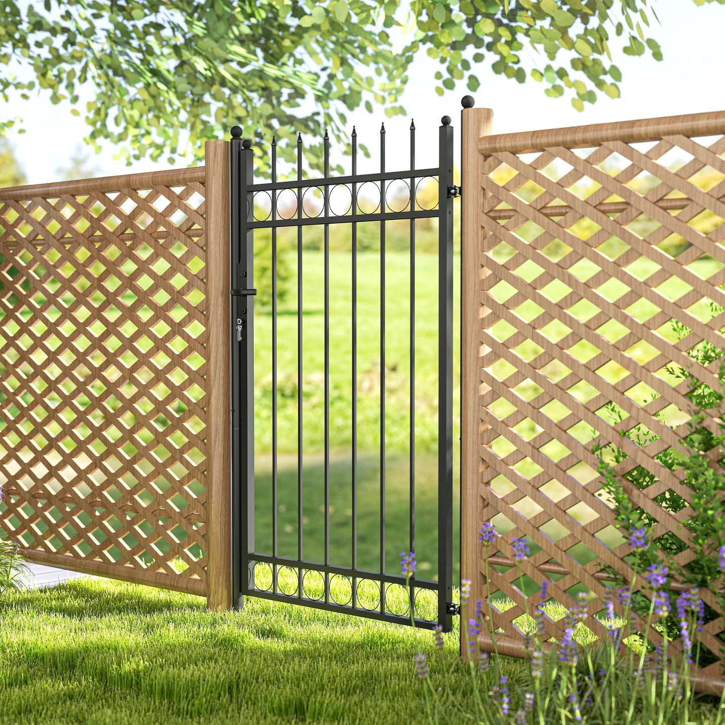 Galvanised Steel Garden Gate