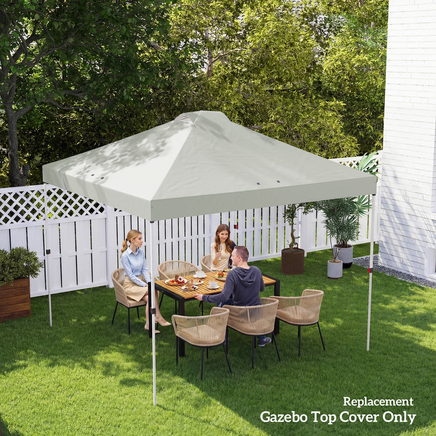 Gazebo Roof Replacement UV50+ Waterproof Pop Up Canopy Cover