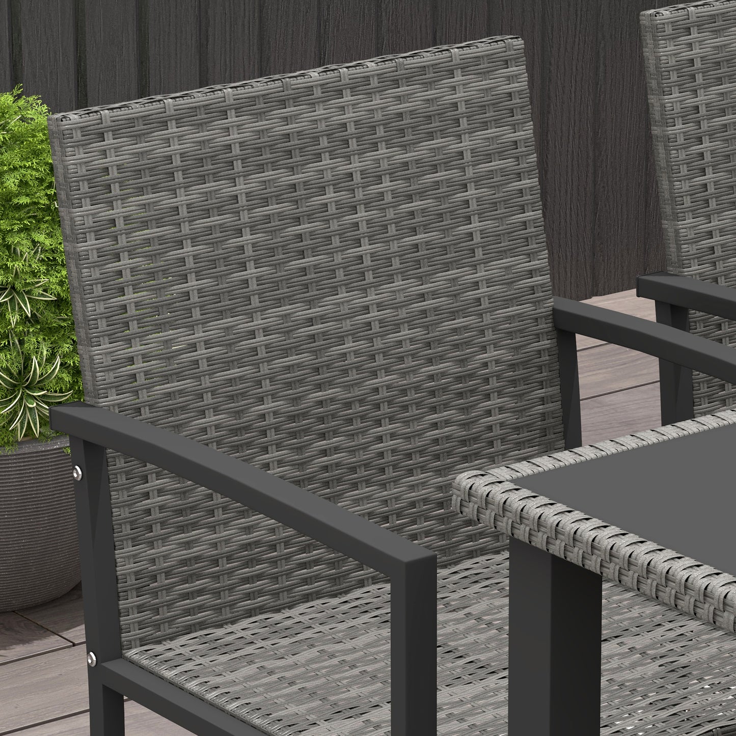 Outdoor Dining Set 5 Pieces Patio Conservatory