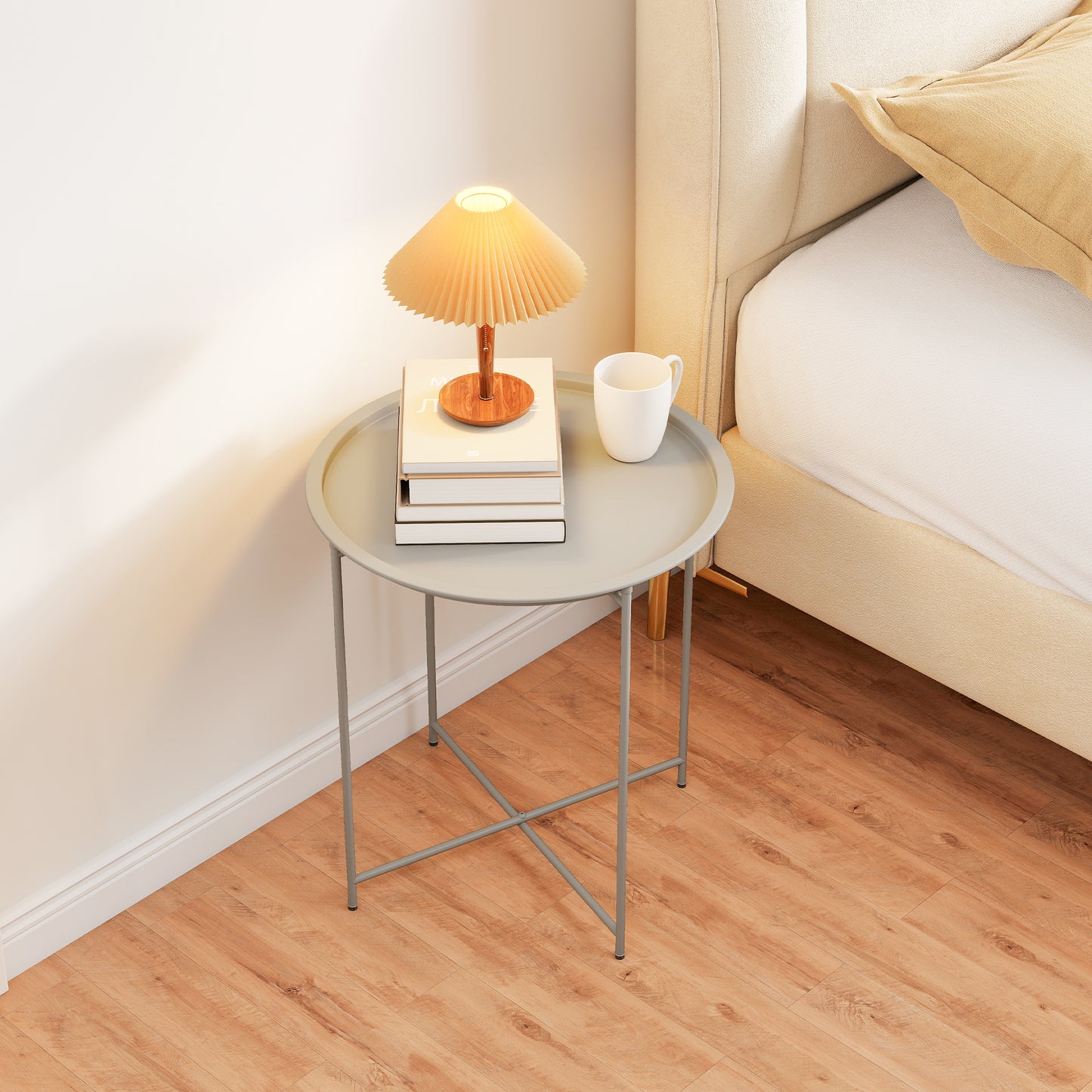 Steel Removable Tray Top Garden Table - Blue