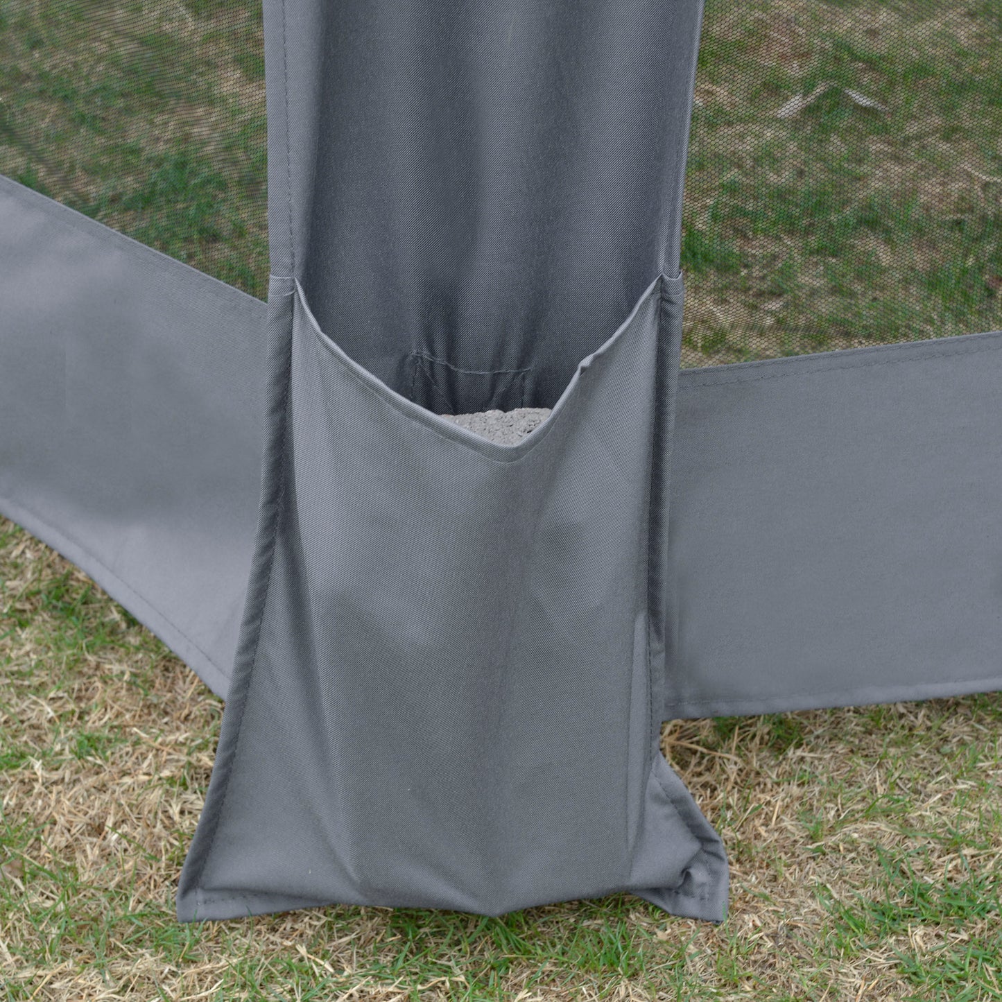 3.8m x 3.2m Pop Up Gazebo Hexagonal Canopy Tent Outdoor Sun