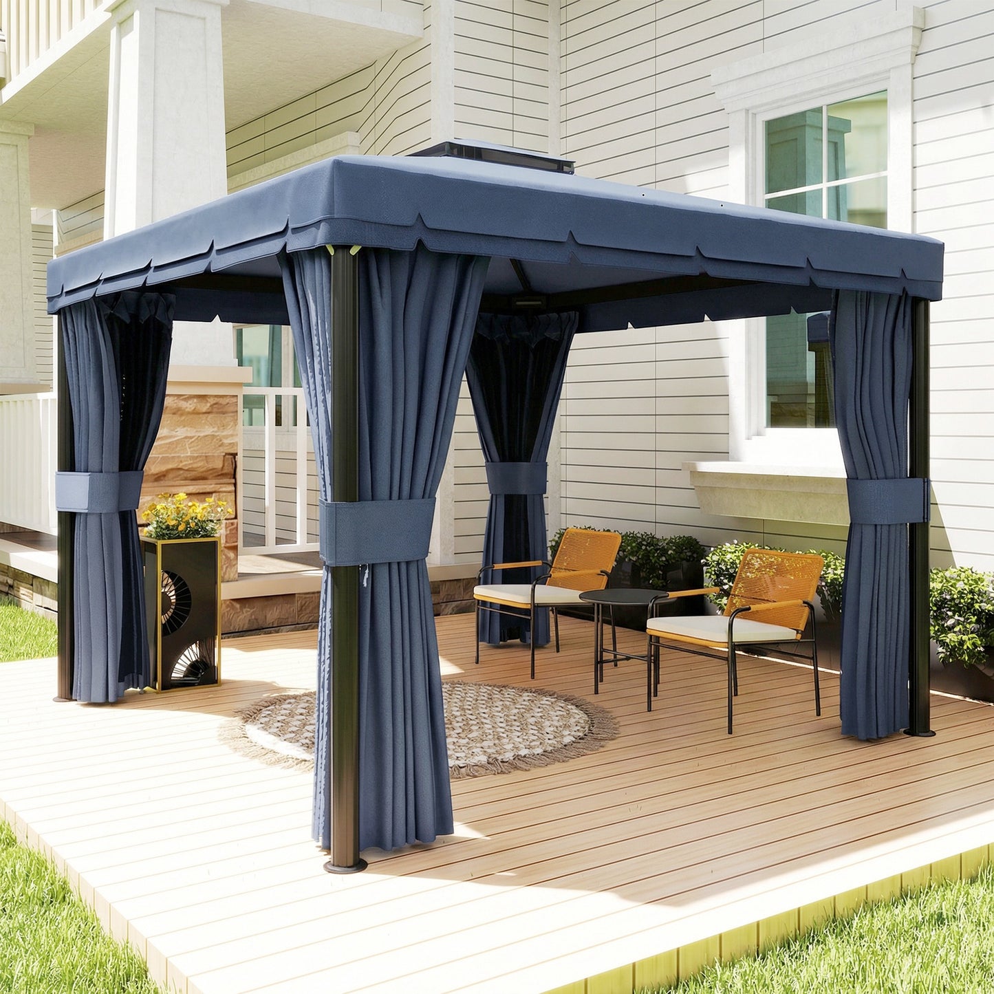 3 x 3(m) Patio Gazebo Canopy Garden Pavilion Tent Shelter Marquee (1)