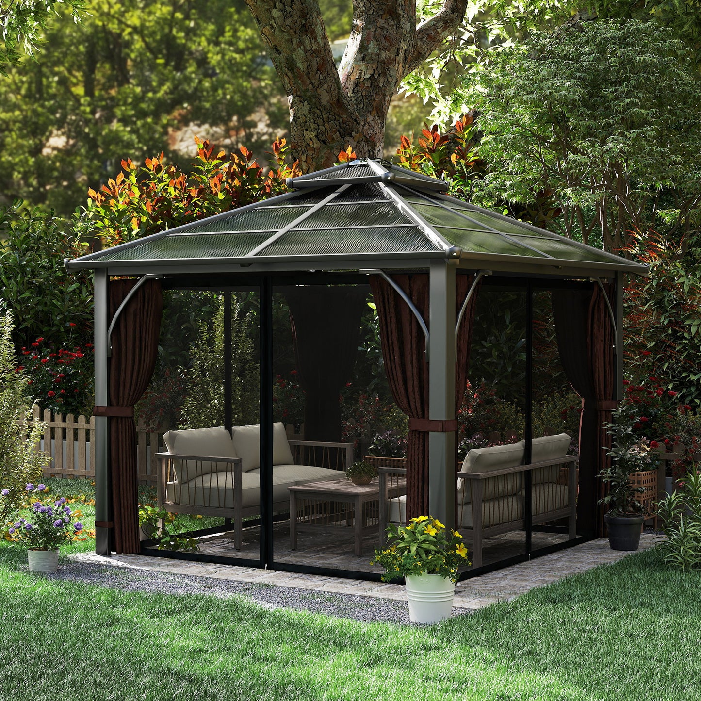 3 x 3(m) Hardtop Gazebo Canopy