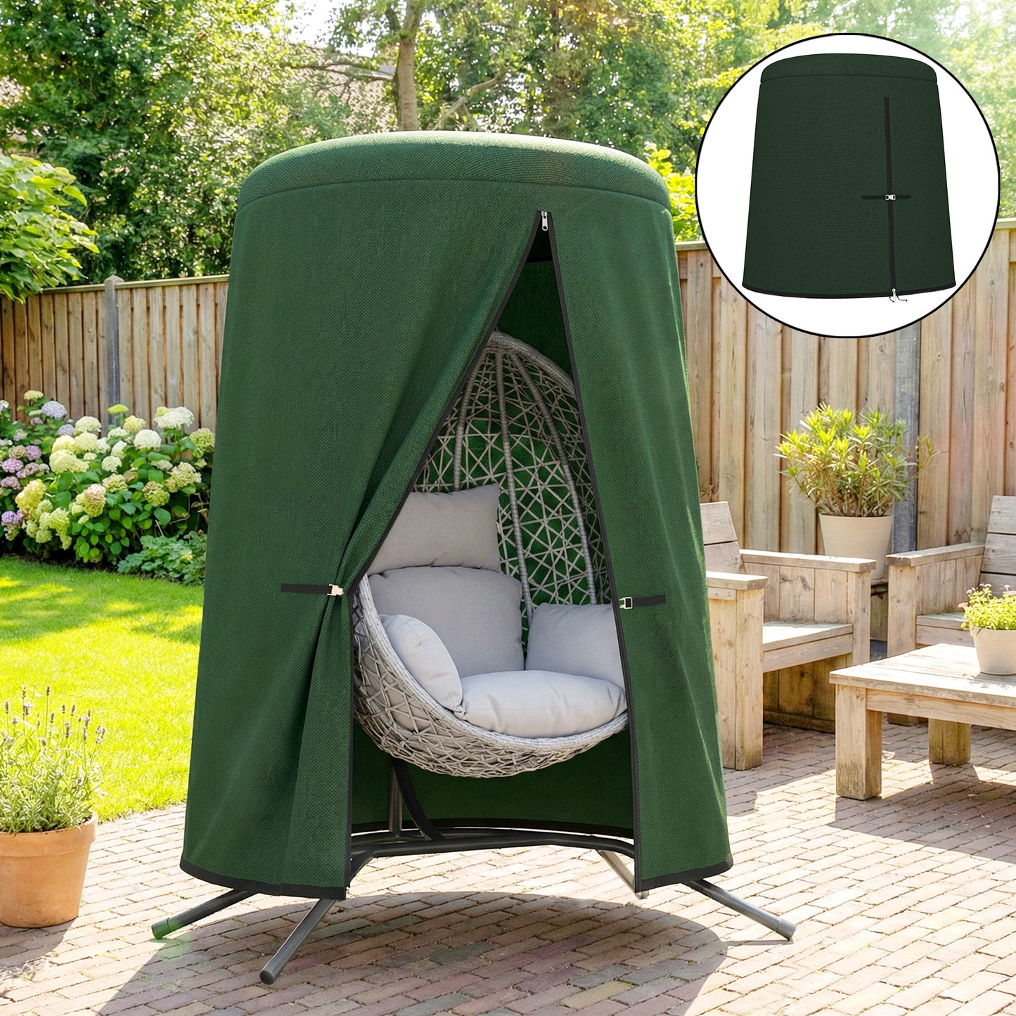 196 x 230 cm Hanging Egg Chair Protective Cover