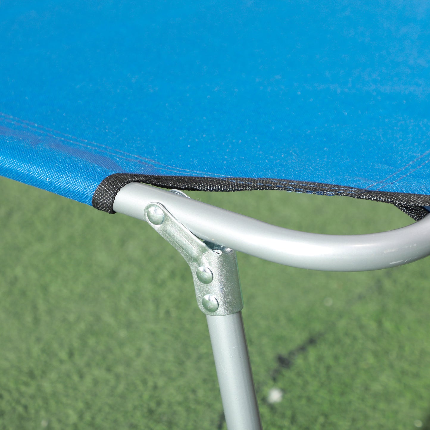 Sun Lounger, with Adjustable Face Canopy - Bright