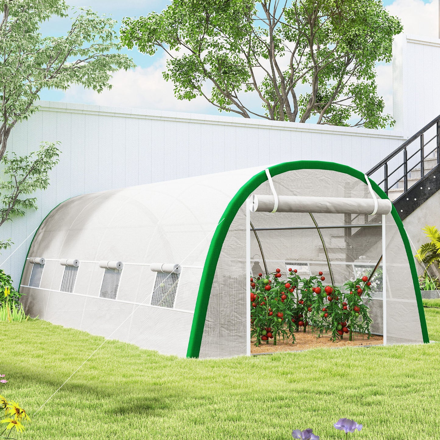 Walk-in Polytunnel Greenhouse Tunnel Warm House Tent