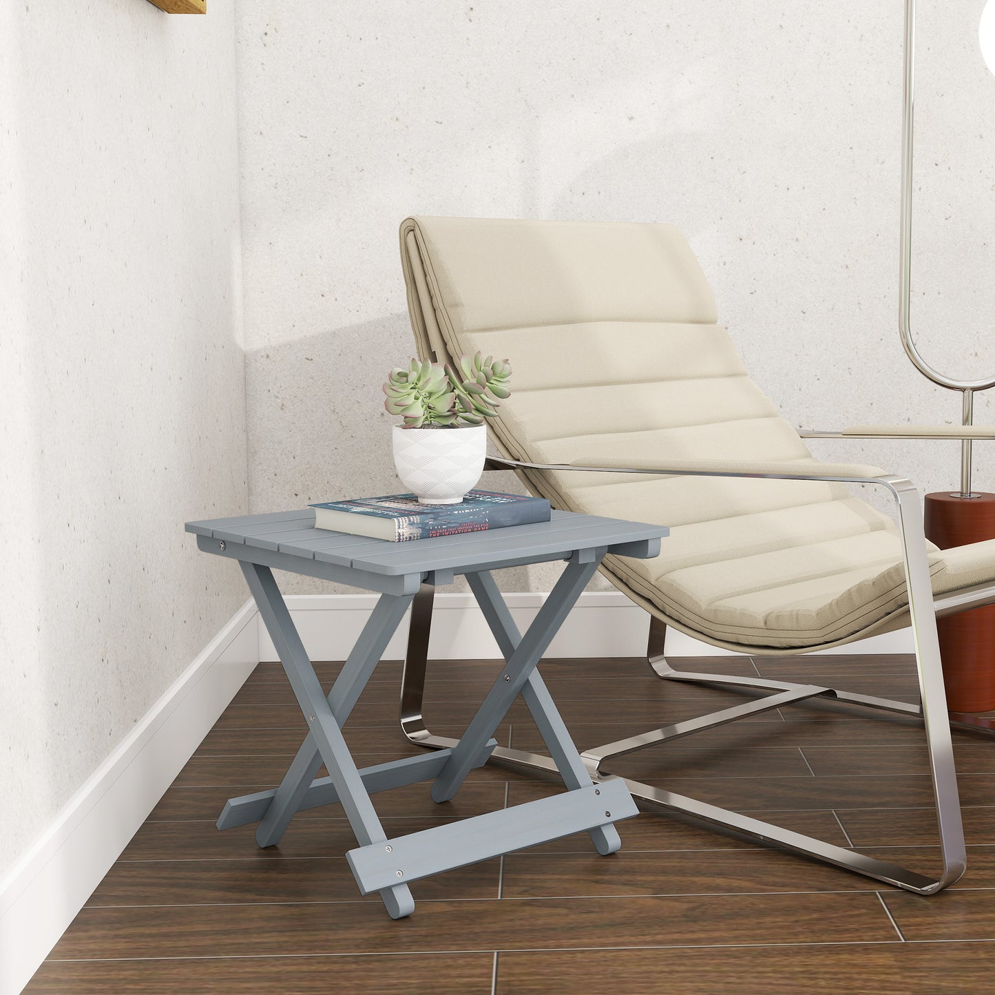 Fir Wood Folding Coffee Table