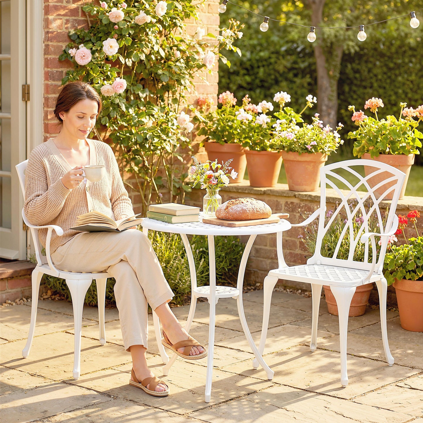 3 Pieces Garden Bistro Set