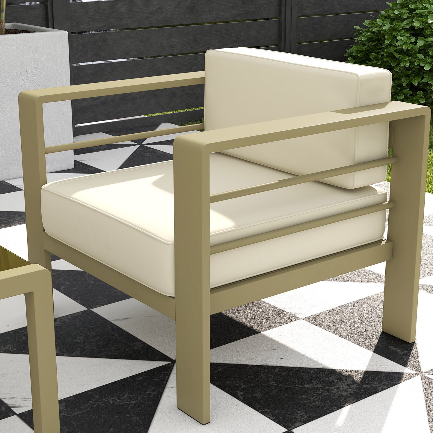 5-Piece Garden Corner Sofa Set with Cushions