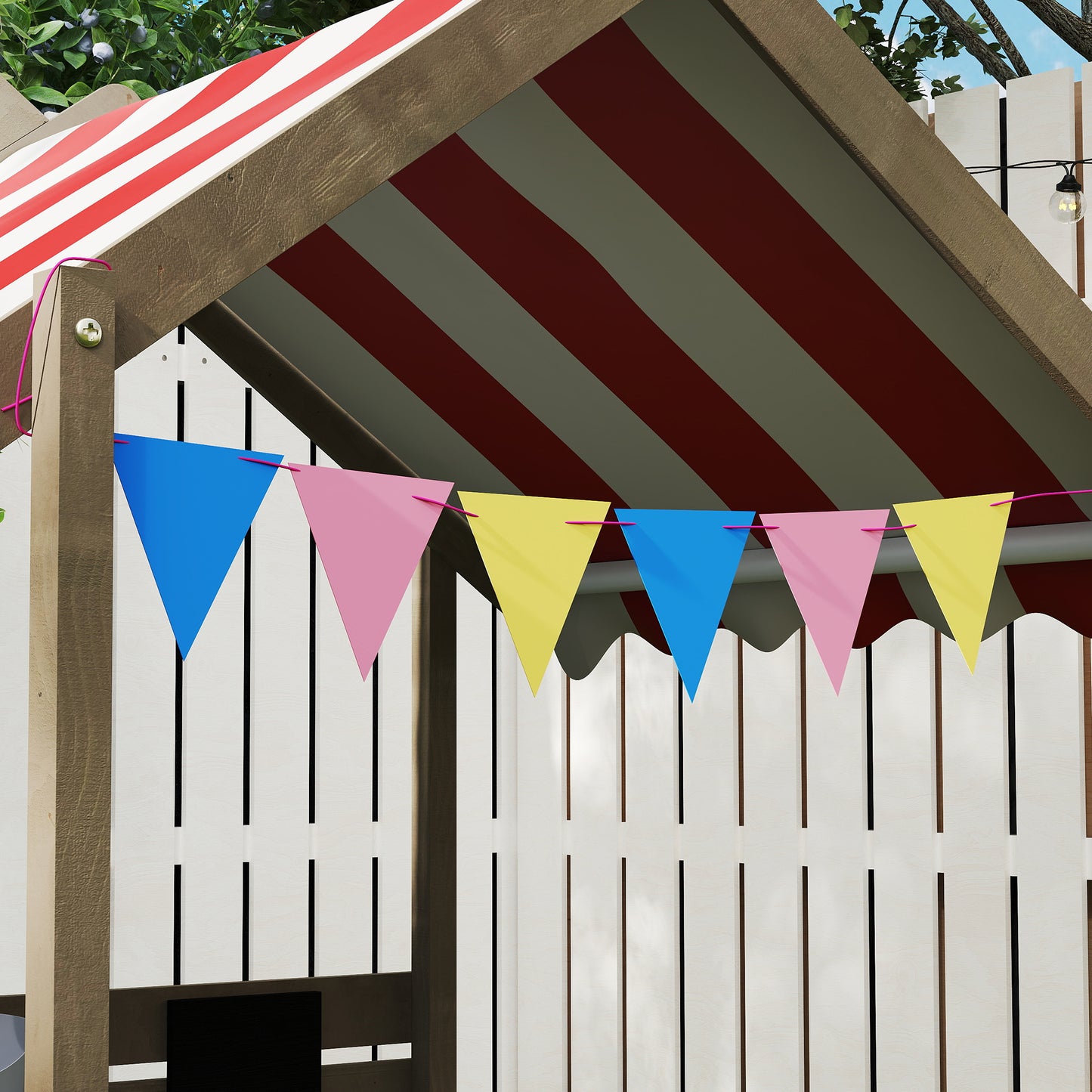 House-Designed Wooden Sandbox, Outdoor Sandpit, with Blackboard