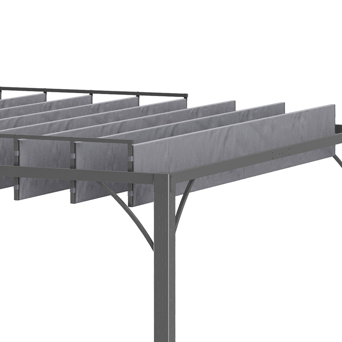 4 x 3(m) Outdoor Pergola with Retractable Roof