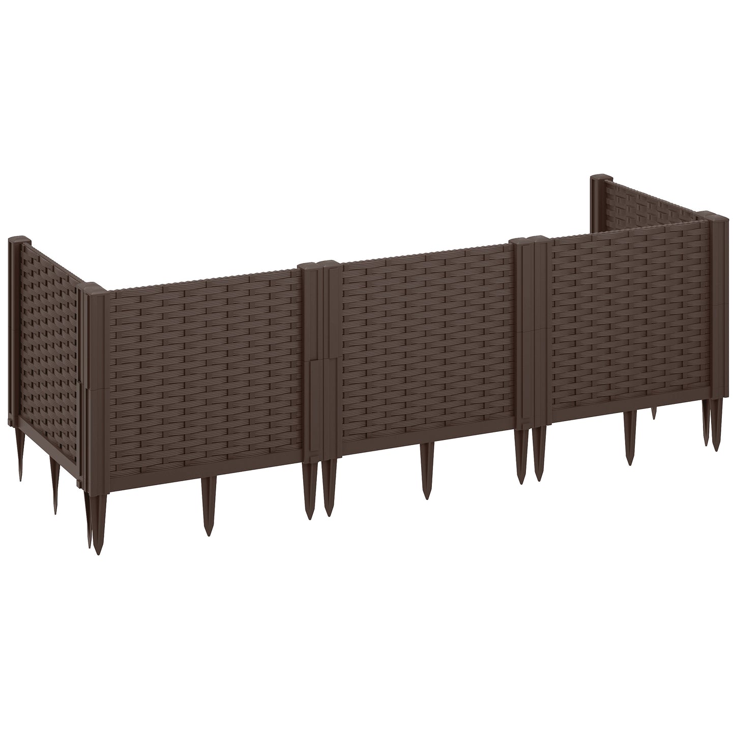 Plastic Raised Garden Bed, Modular Planter Box Kit